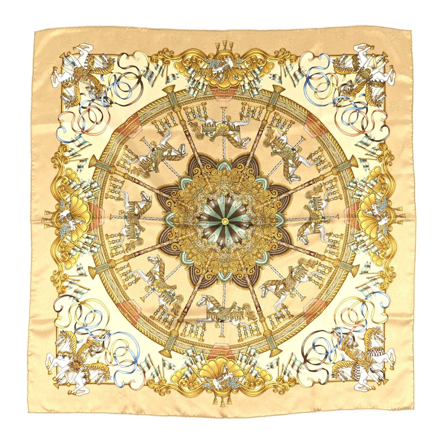 Silk Luna Park Scarf 90