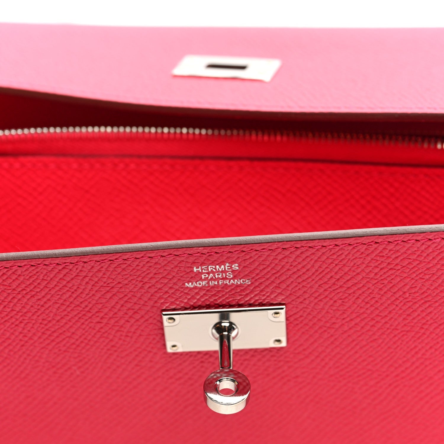 Epsom Kelly Longue Wallet Rose Extreme