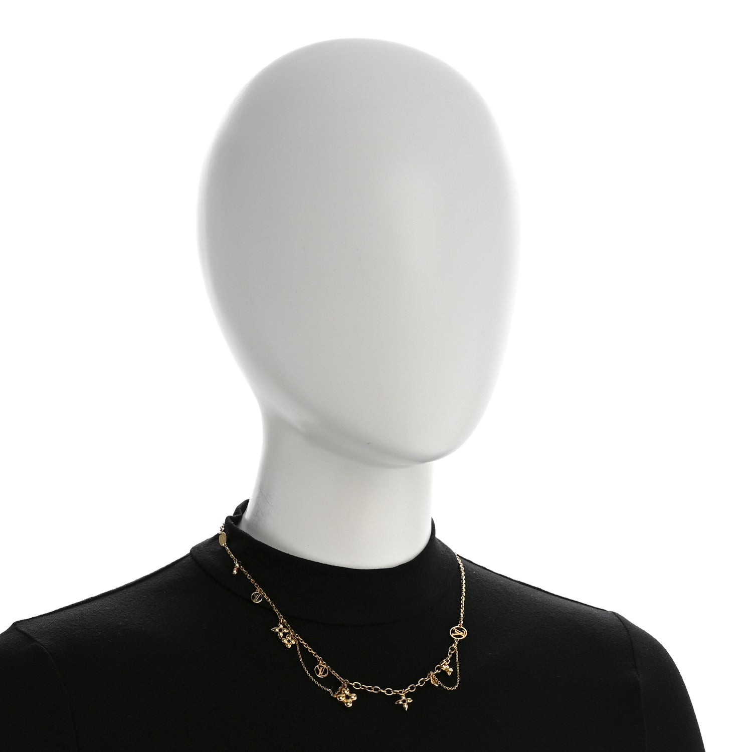 Metal Blooming Supple Necklace Gold