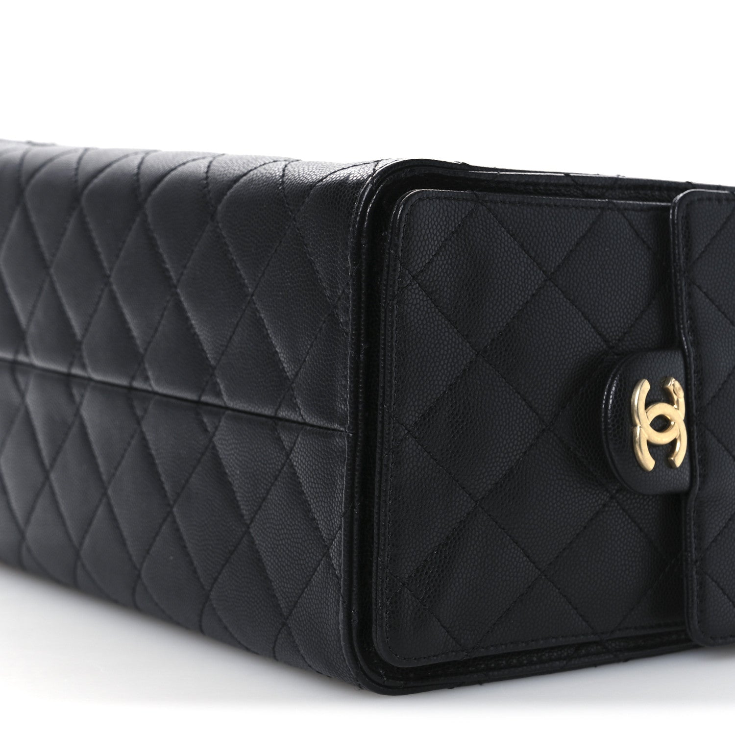Caviar Quilted Small Chanel 25 Handbag Black