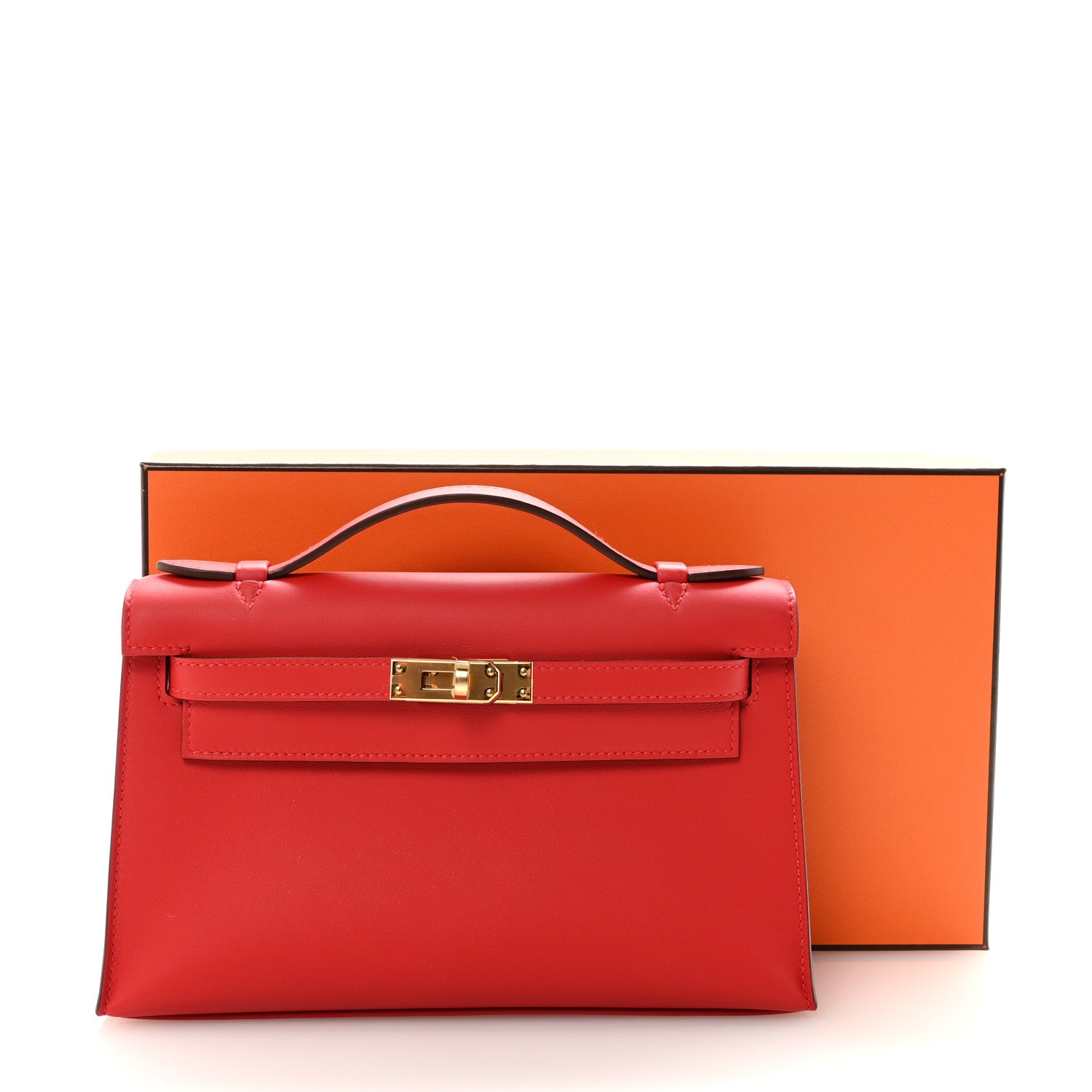 Swift Kelly Pochette Clutch Rouge Radieux