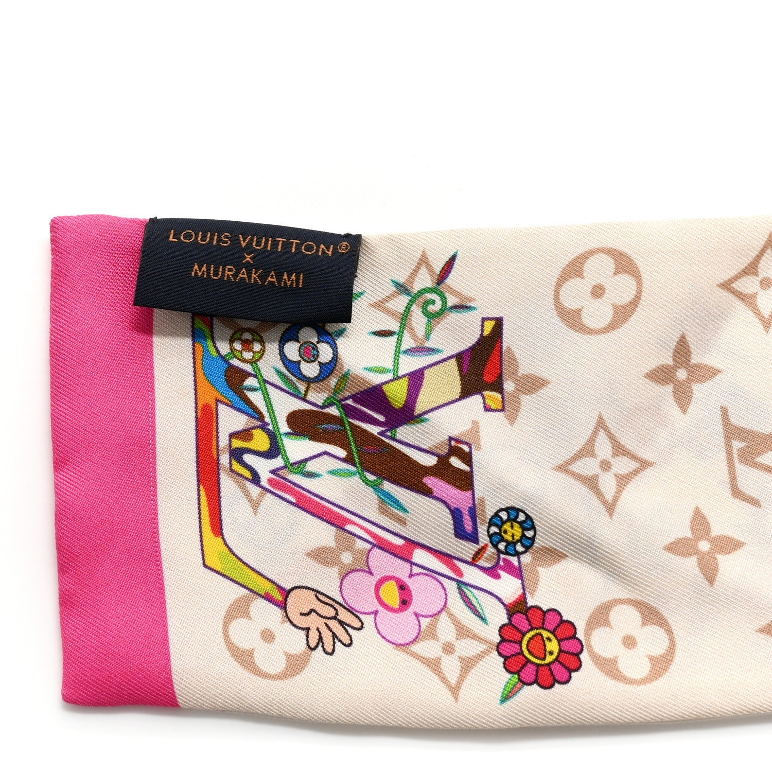 LV X TM Silk Superflat Monogram Bandeau White