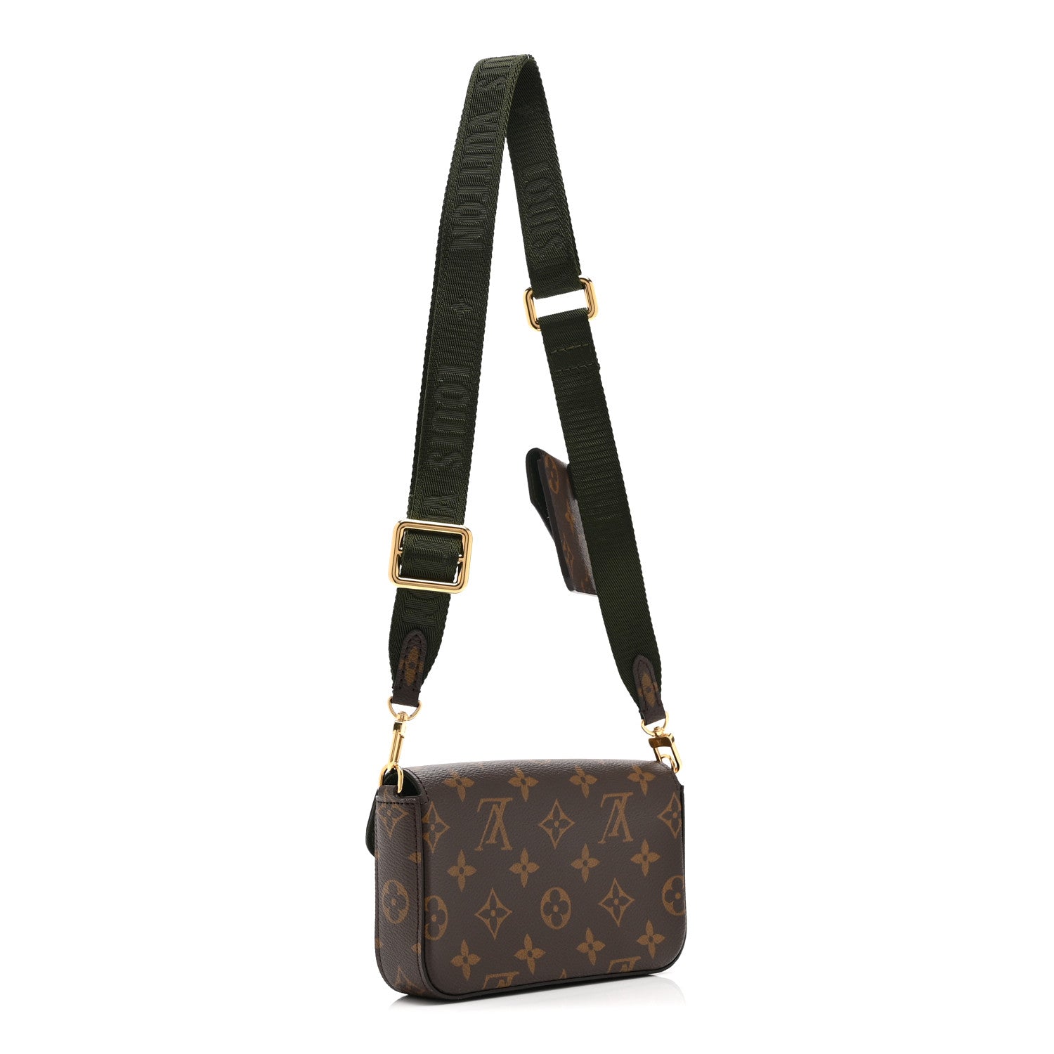 Monogram Felicie Strap & Go Kaki