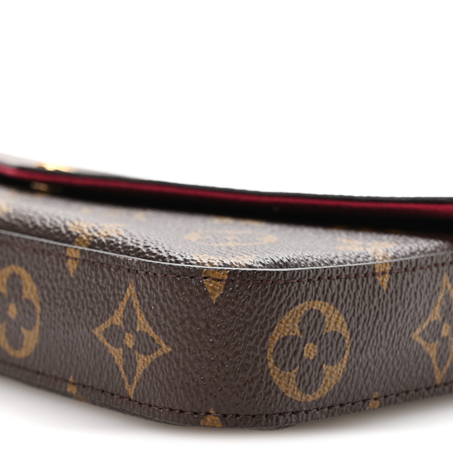 Monogram Pochette Felicie Chain Wallet Fuchsia