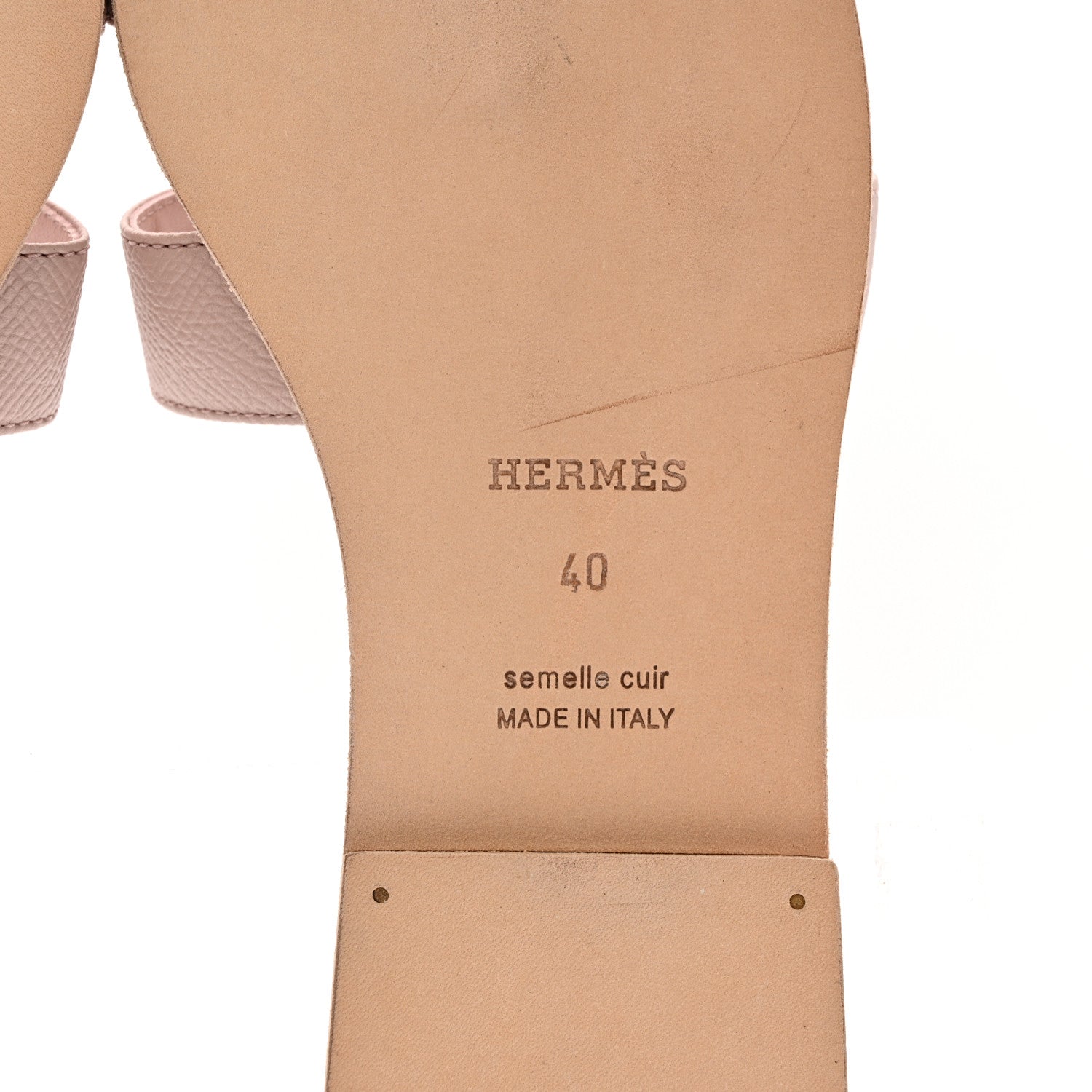 Epsom Oran Sandals 40 Rose Porcelaine