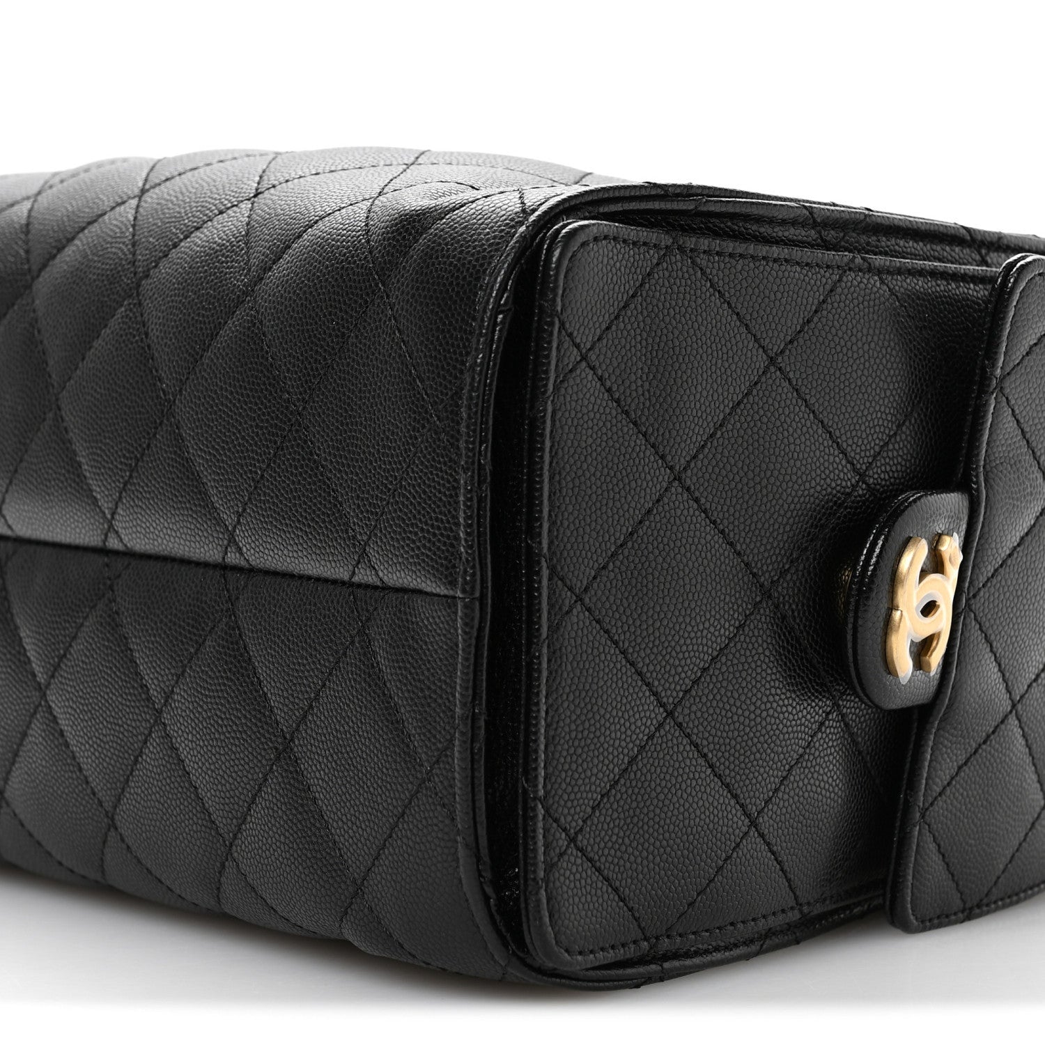 Caviar Quilted Small Chanel 25 Handbag Black
