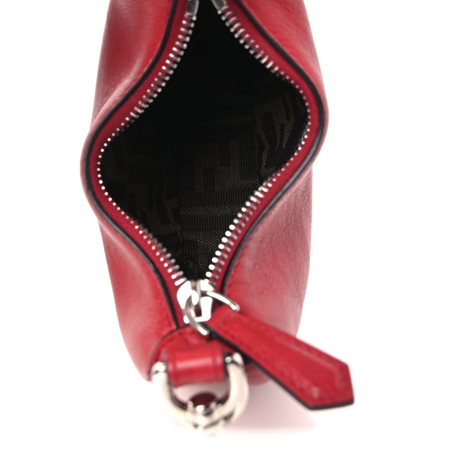 Vitello Grace New Matte Nano Fendigraphy Hobo Charm Scarlet Sage