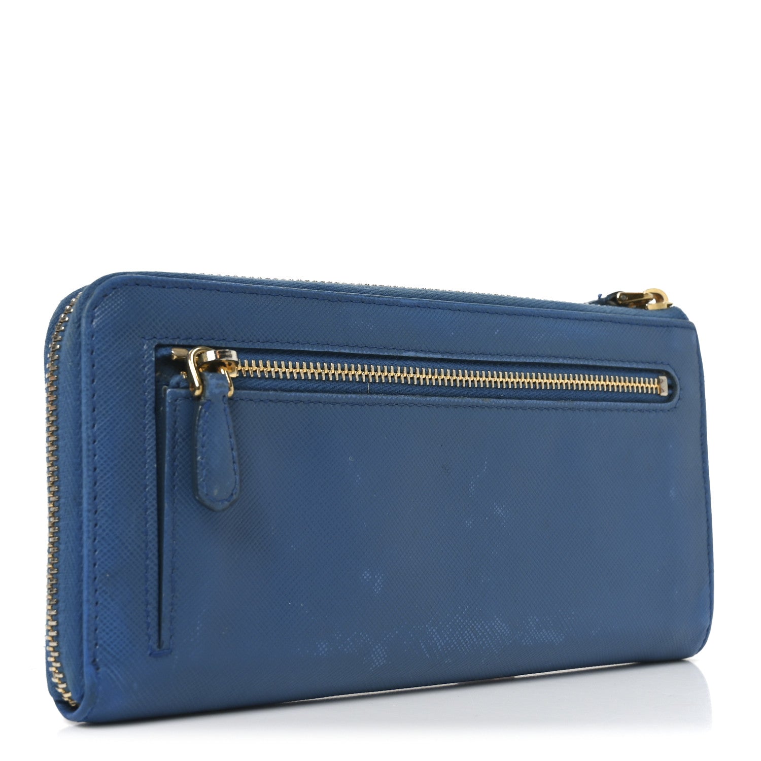 Vitello Move Half Zip Wallet Cobalto