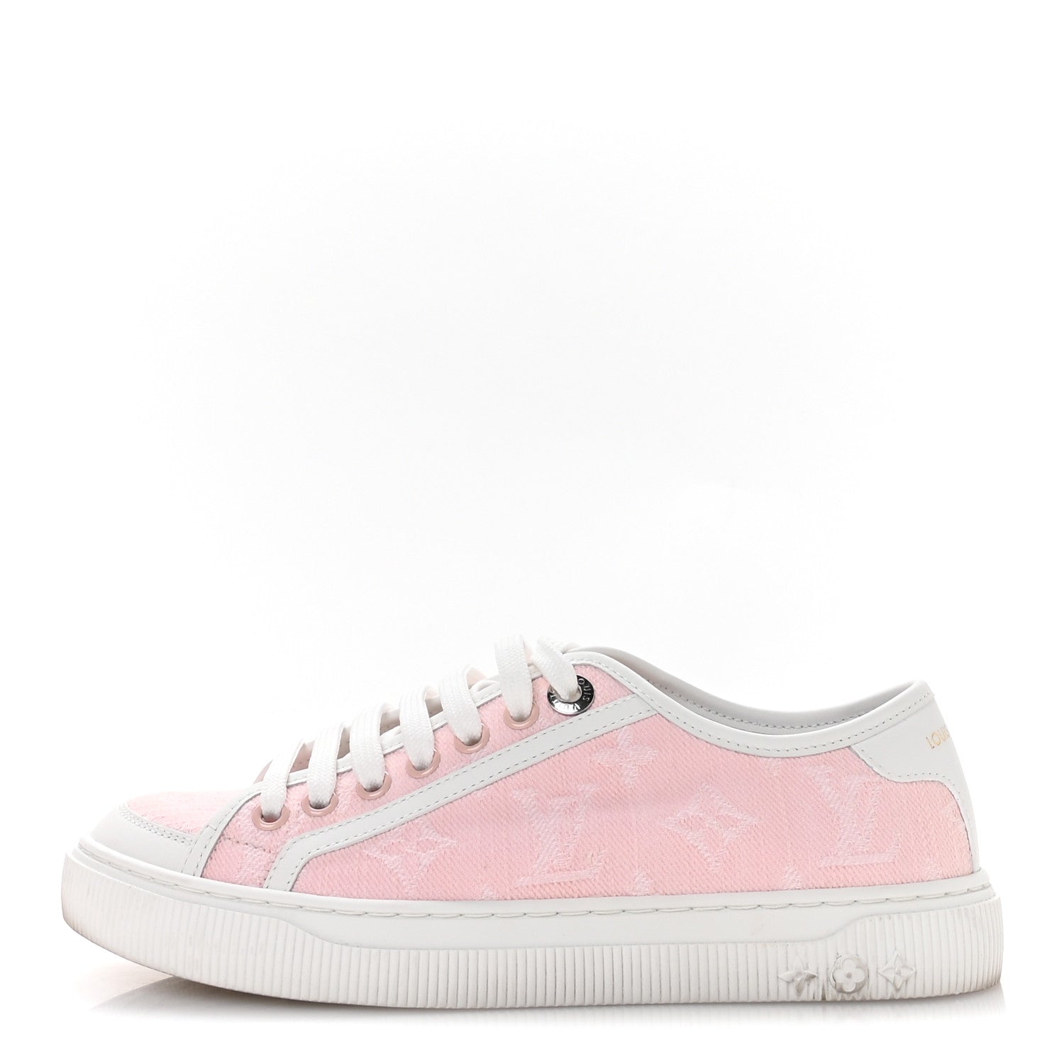 Denim Monogram Lagoon Sneakers 35 Pink