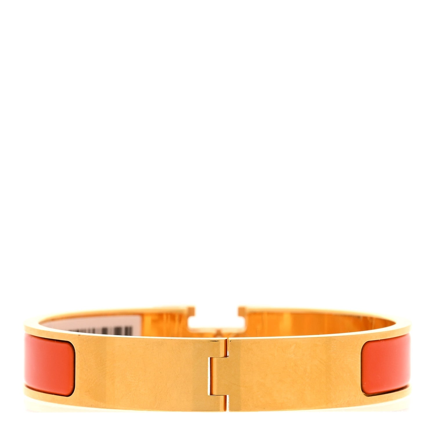 Enamel Narrow Clic Clac H Bracelet GM Orange