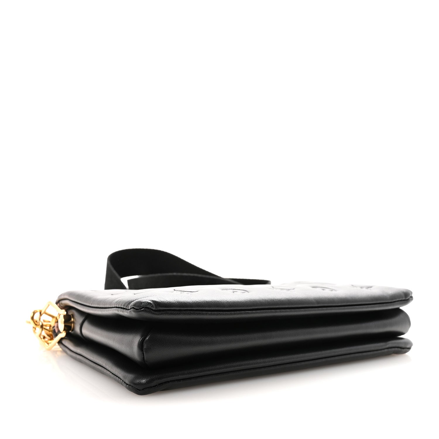 Lambskin Embossed Monogram Coussin PM Black