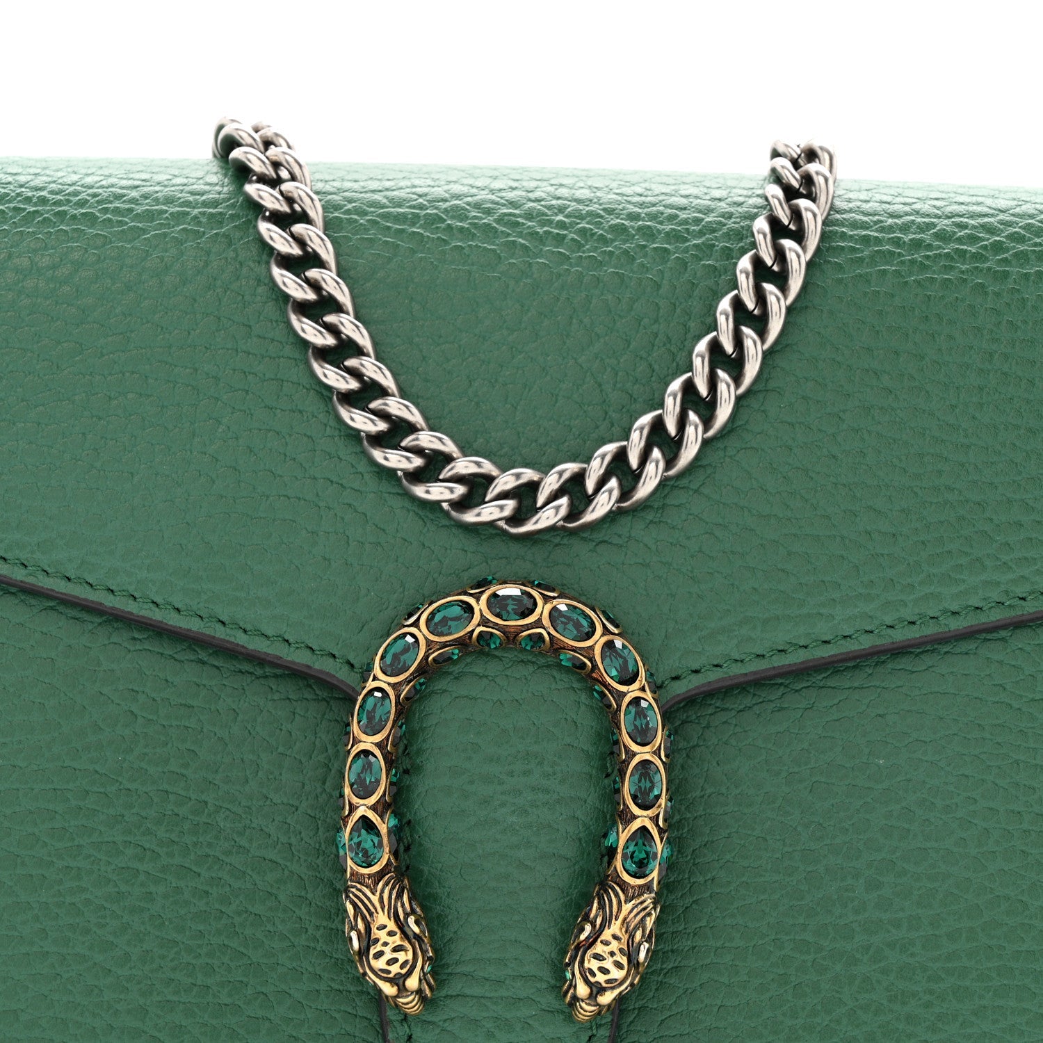 Calfskin Mini Dionysus Chain Wallet Emerald