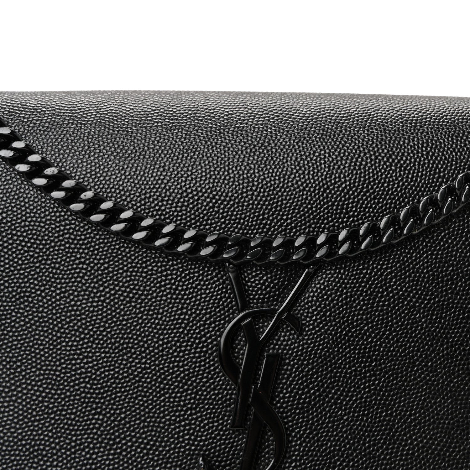 Grain De Poudre Medium Classic Monogram Monochrome Kate Satchel Black
