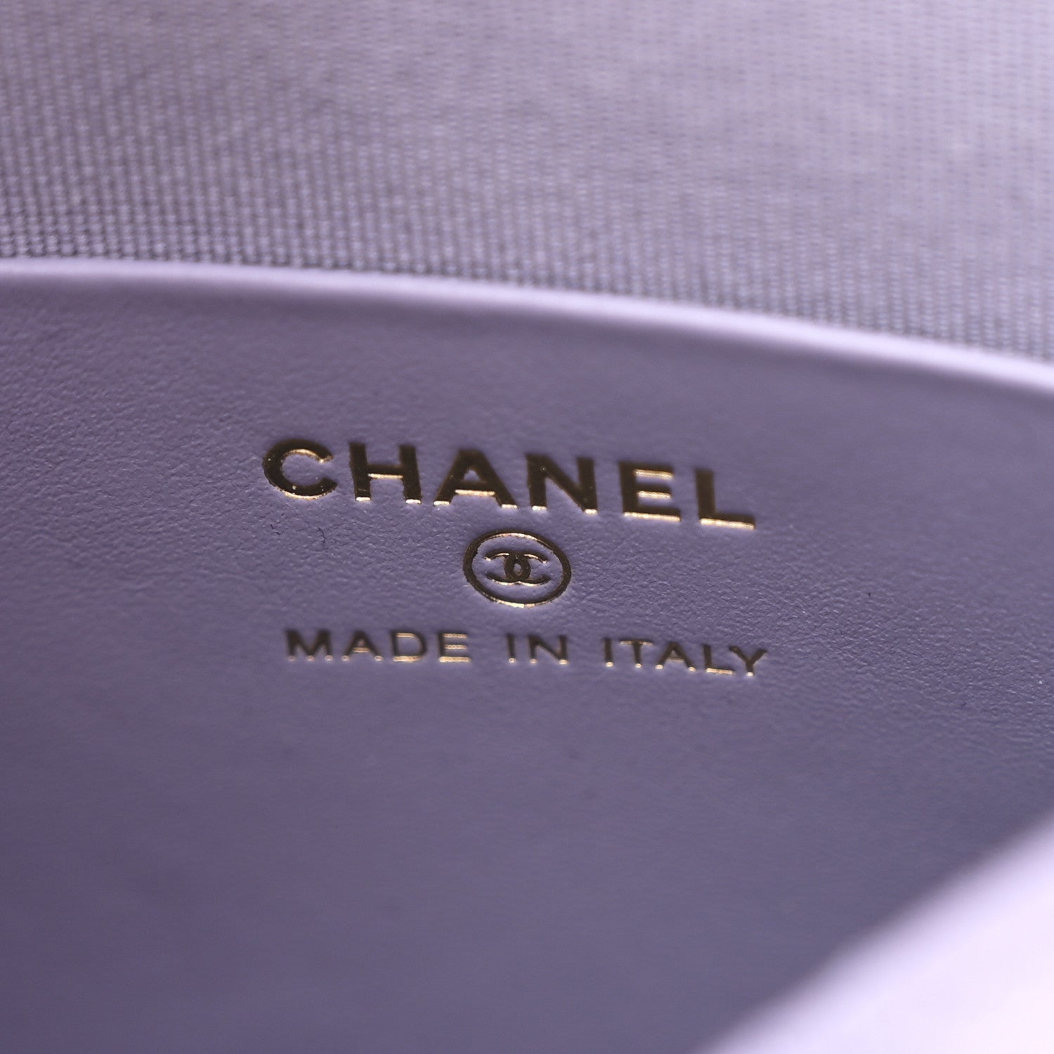 Caviar Quilted Chanel Way Clutch With Chain Light Purple