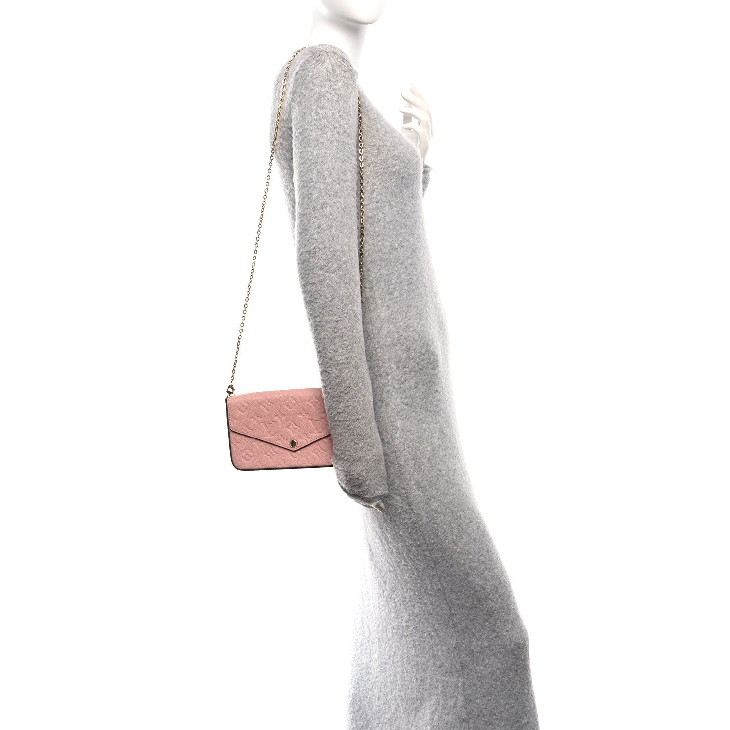 Empreinte Pochette Felicie Chain Wallet Rose Poudre