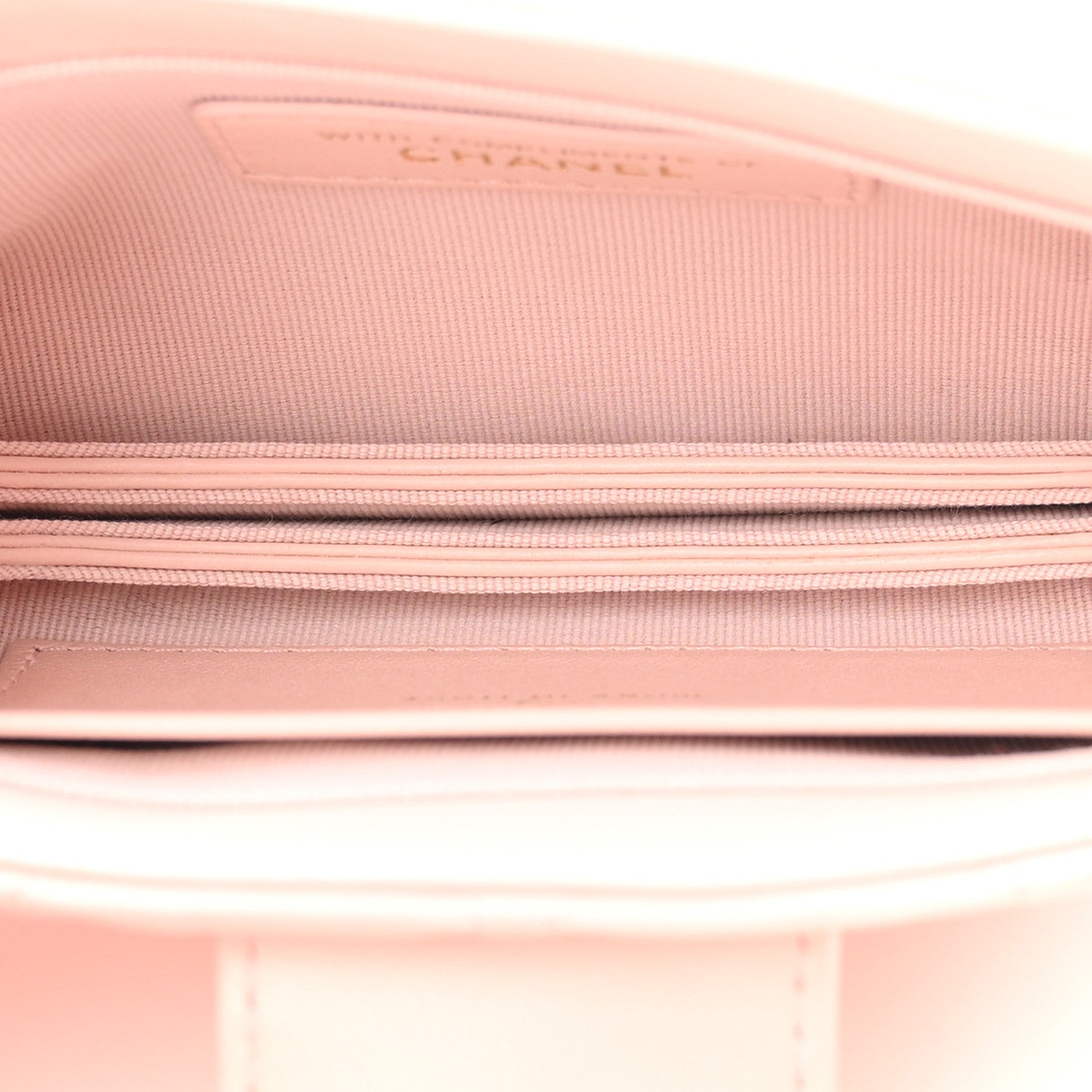 Lambskin Quilted Mini CC Chain Bag Light Pink