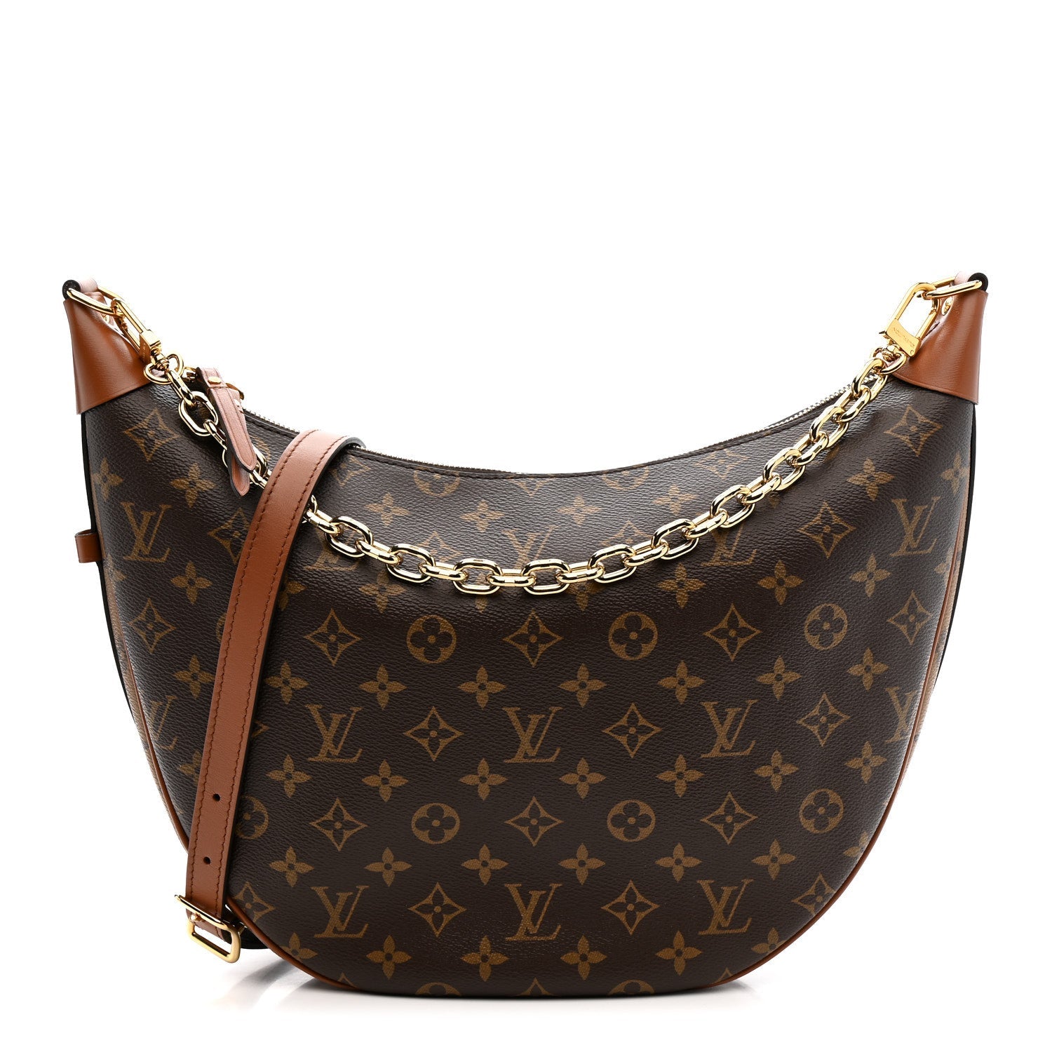 Reverse Monogram Loop Hobo