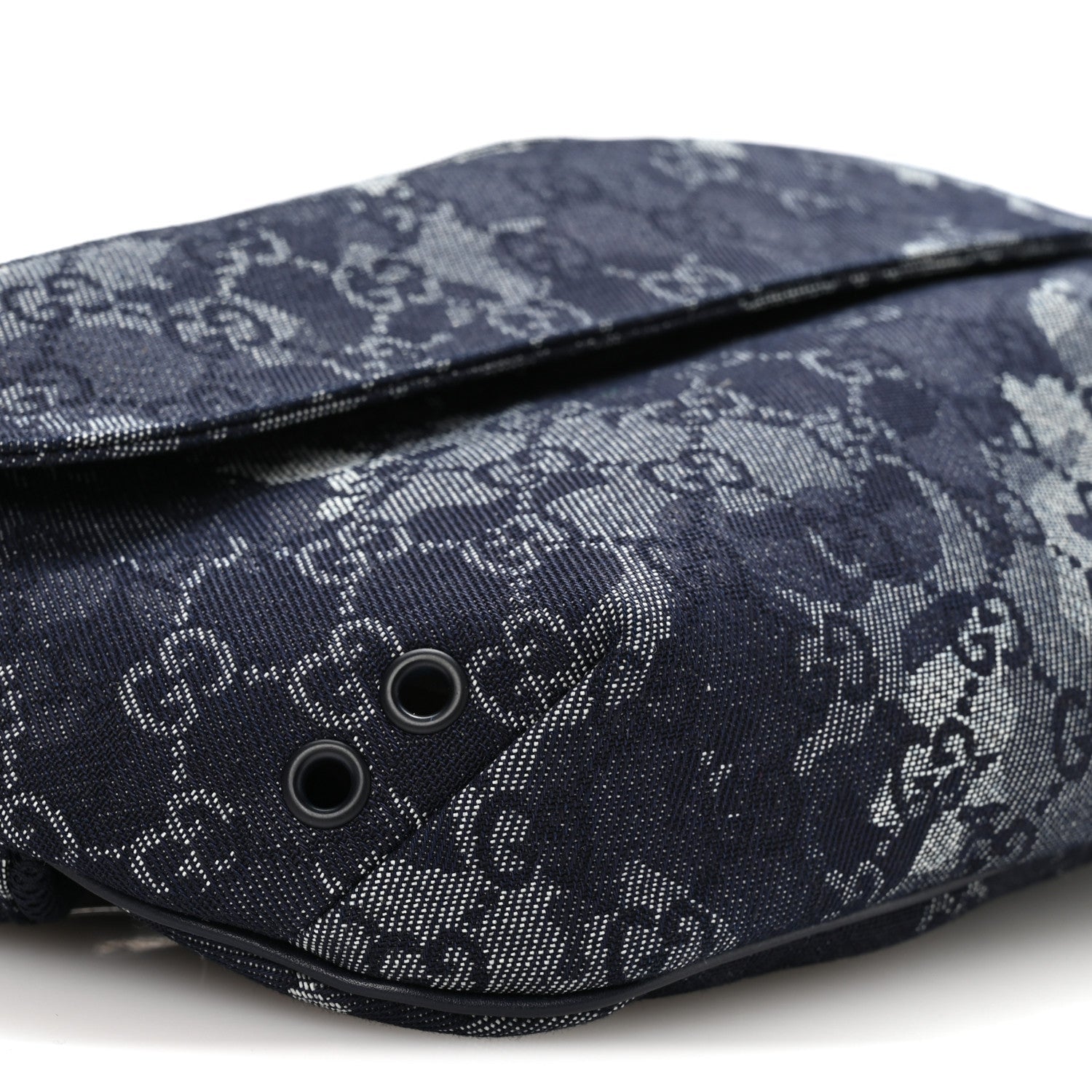 Denim GG Monogram Camouflage Belt Bag Blue