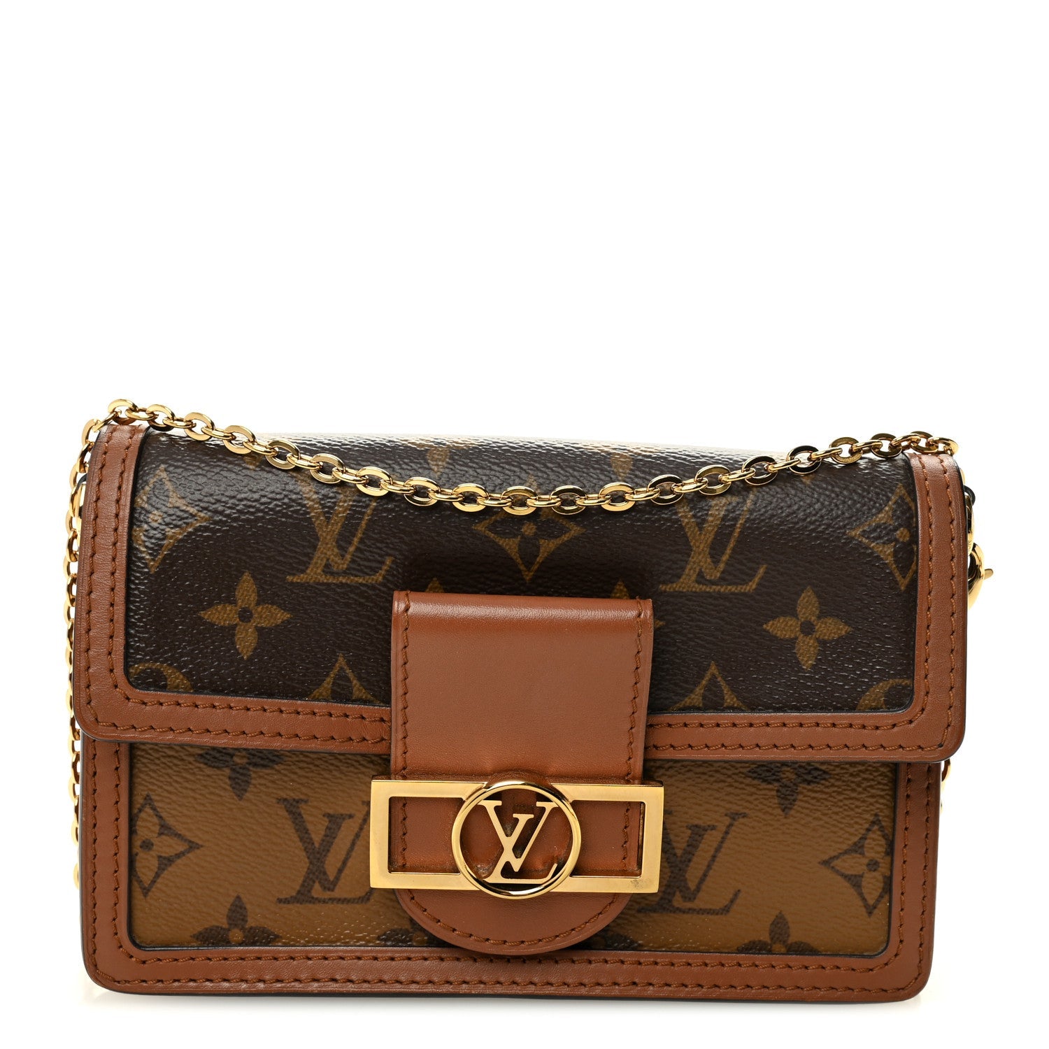 Reverse Monogram Dauphine Chain Wallet