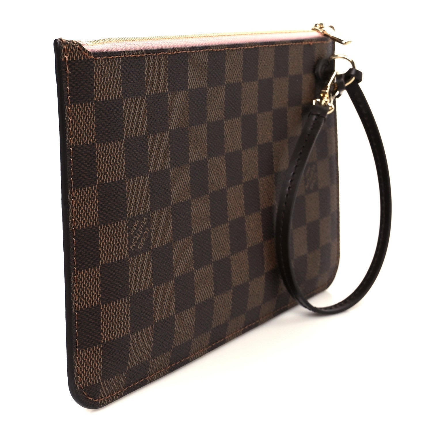 Damier Ebene Neverfull MM GM Pochette Rose Ballerine