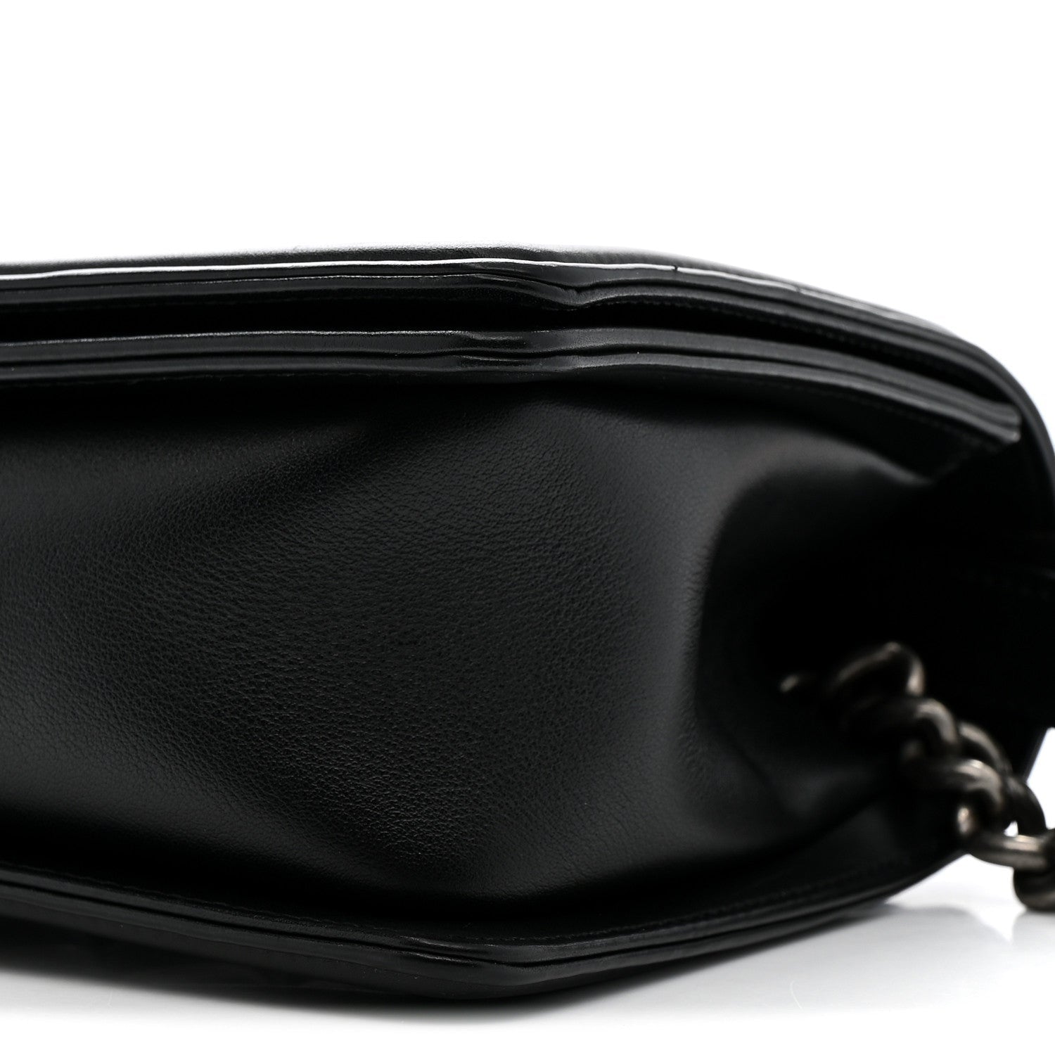 Lambskin Quilted Medium Boy Flap Black
