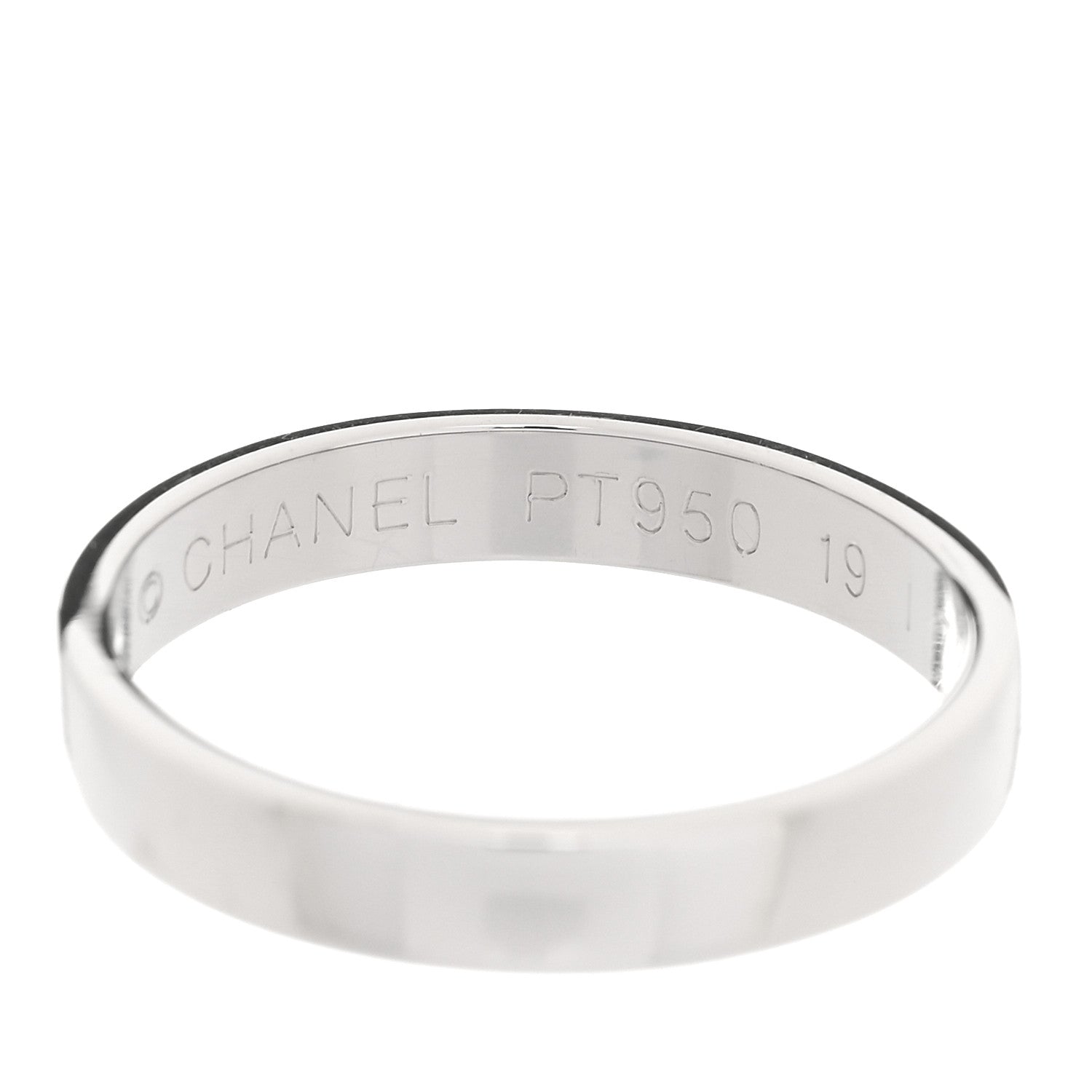 Platinum 3mm Wedding Band Ring 48 4.5