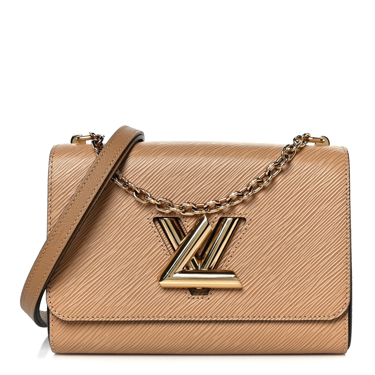 Epi Twist Shoulder Bag MM Camel
