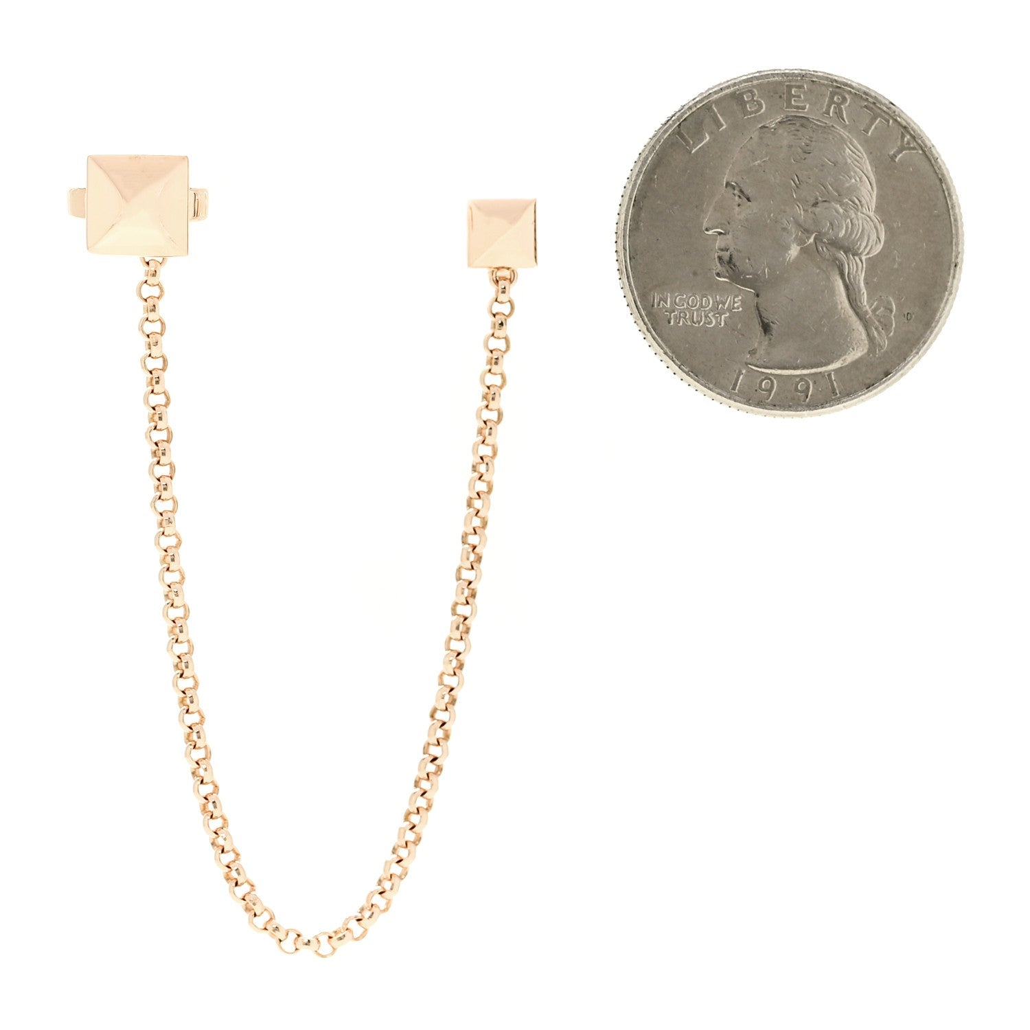 18K Rose Gold Clou d'H Right Climber Earring
