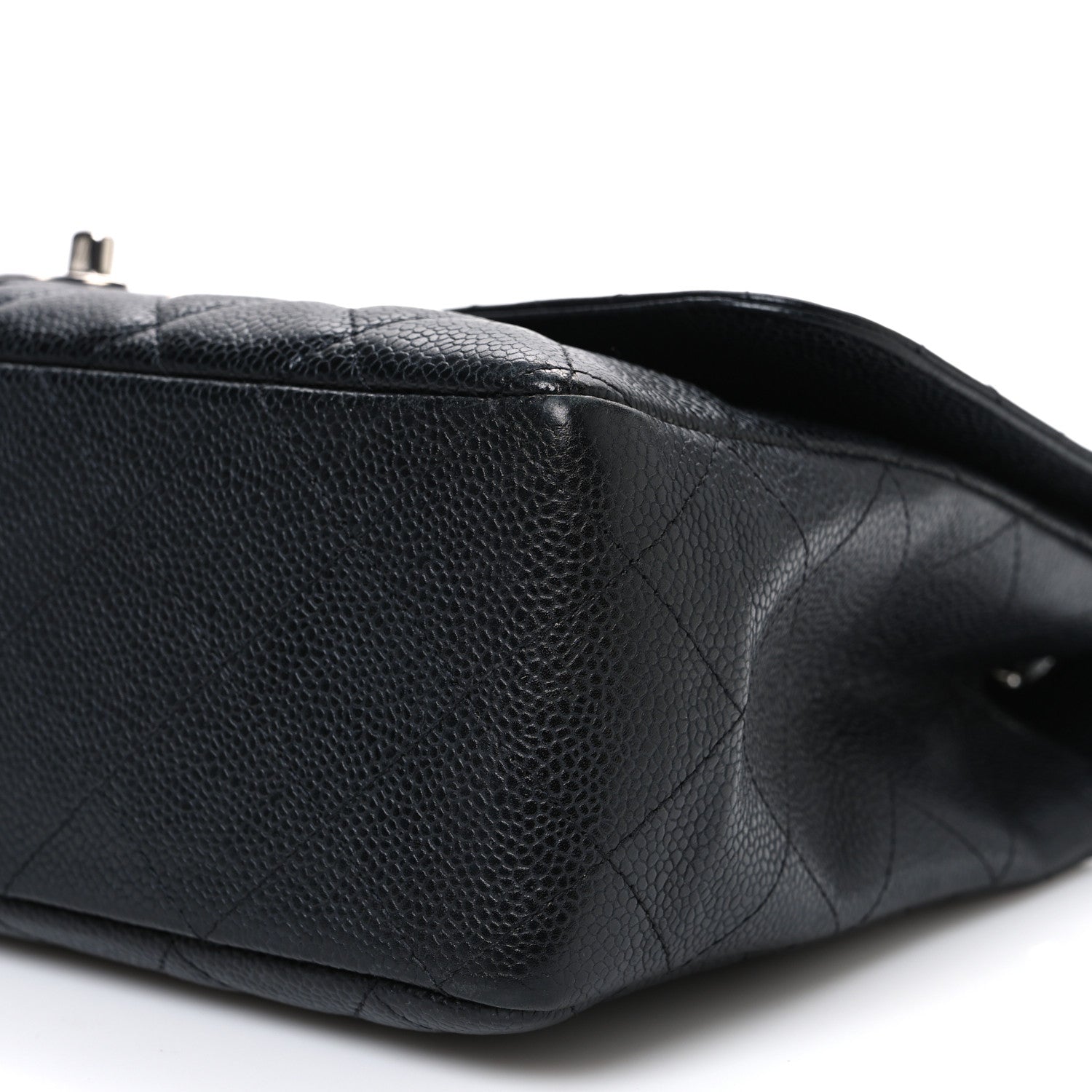 Caviar Quilted Jumbo Single Flap Black