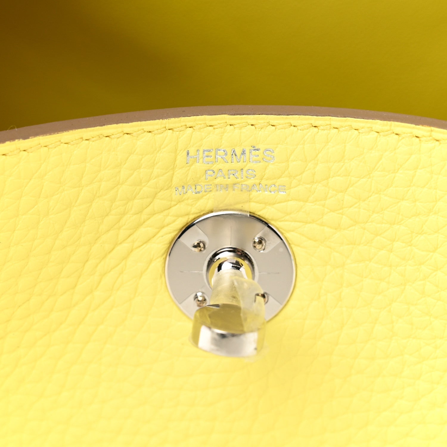 Taurillon Clemence Mini Lindy 20 Limoncello