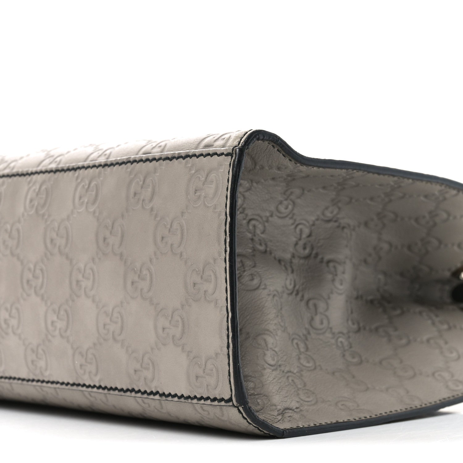 Soft Guccissima Large Emily Chain Shoulder Bag Storm Grey
