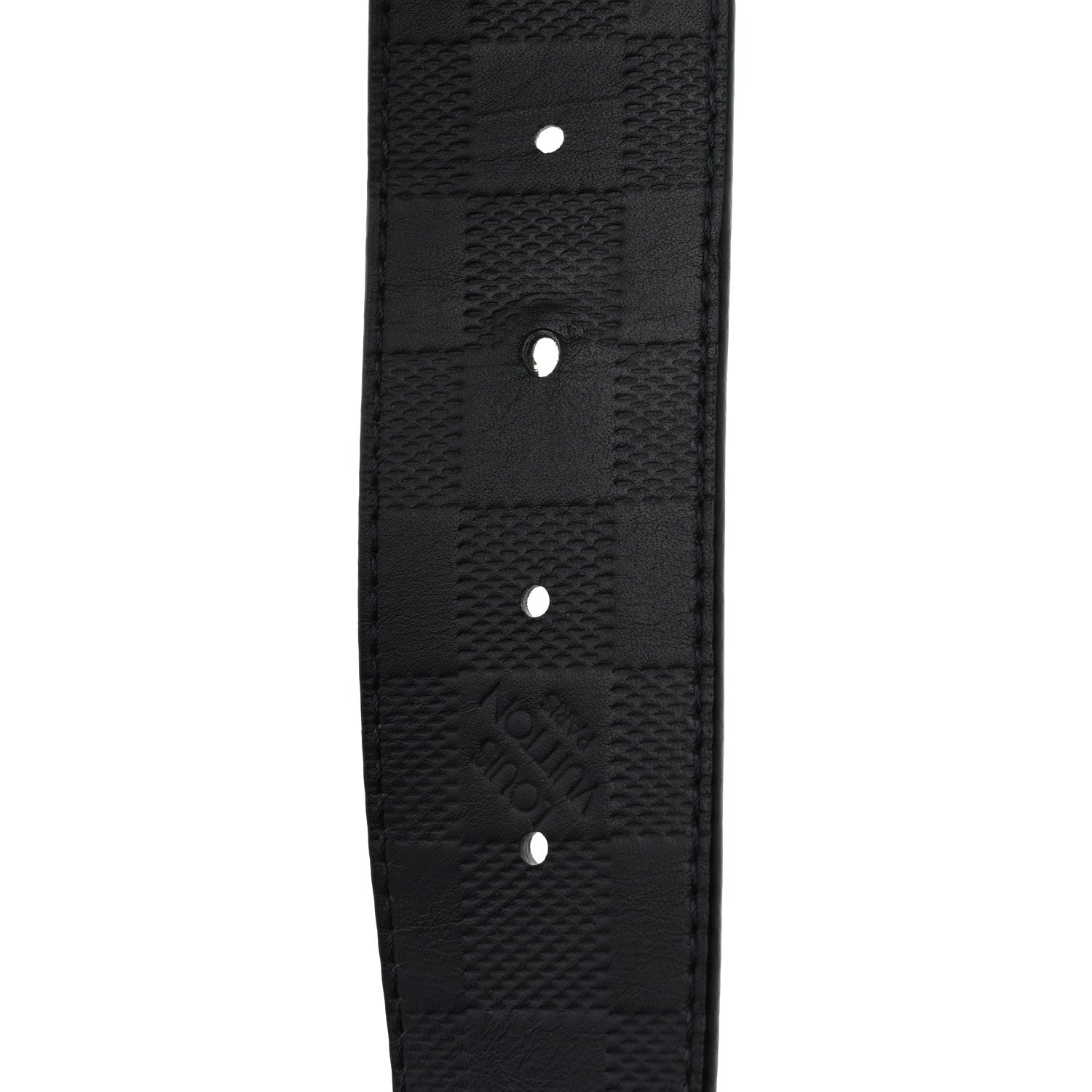 Damier Graphite Damier Infini 40mm LV Initiales Reversible Belt 95 38 Gray Black