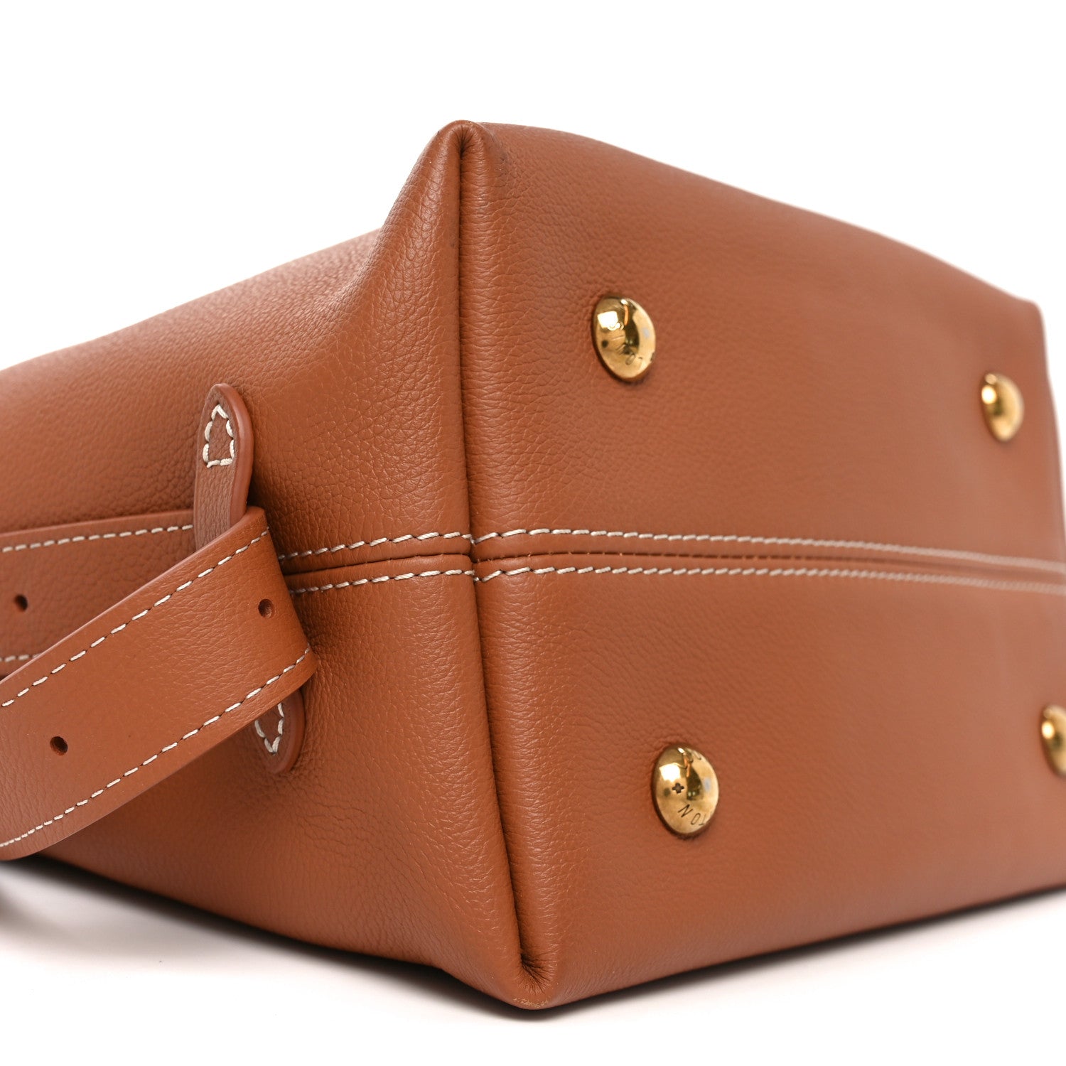 Grained Calfskin Low Key Hobo PM Cognac