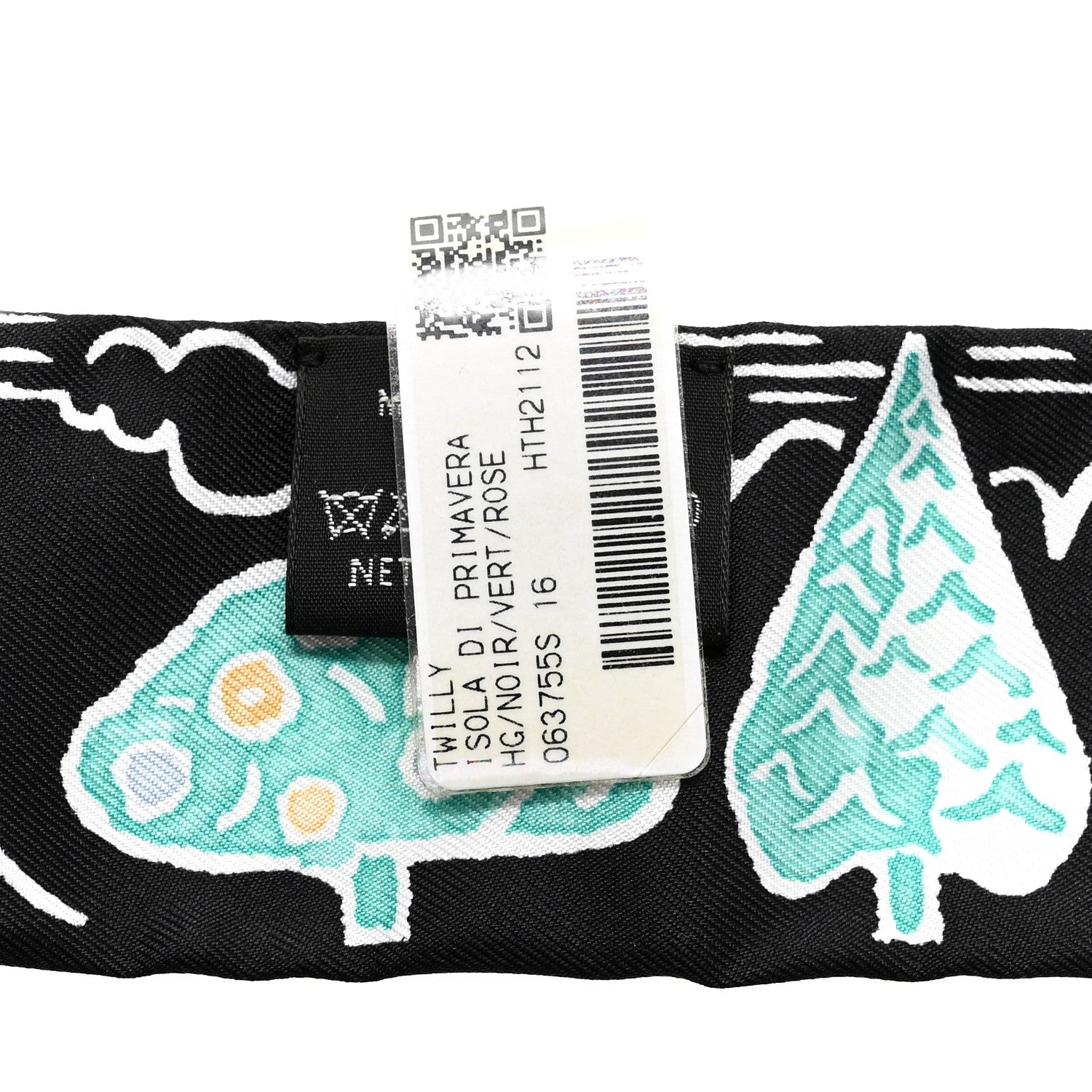Silk Isola Di Primavera Twilly Black Vert Rose