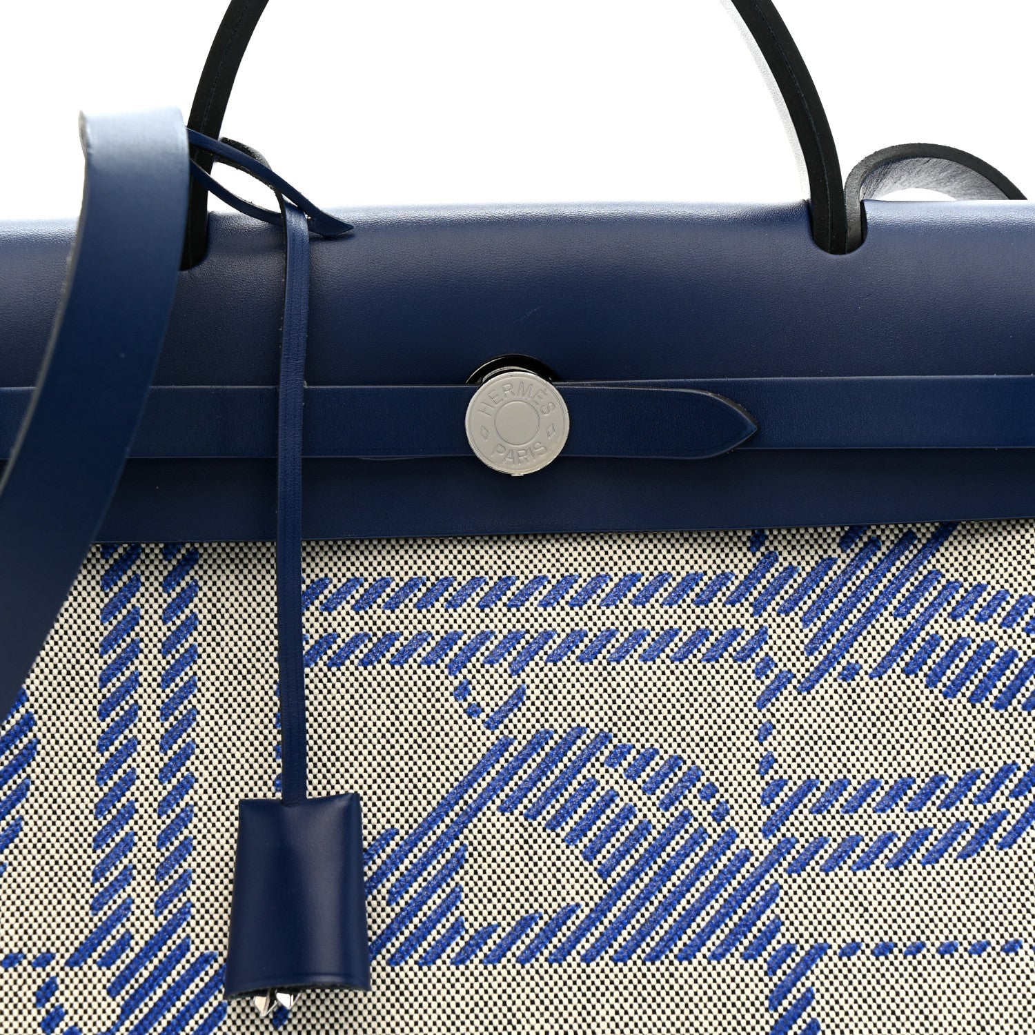 Vache Hunter Toile H Brides de Gala Herbag Zip Retourne 31 PM Bleu De France Ecru Bleu Saphir