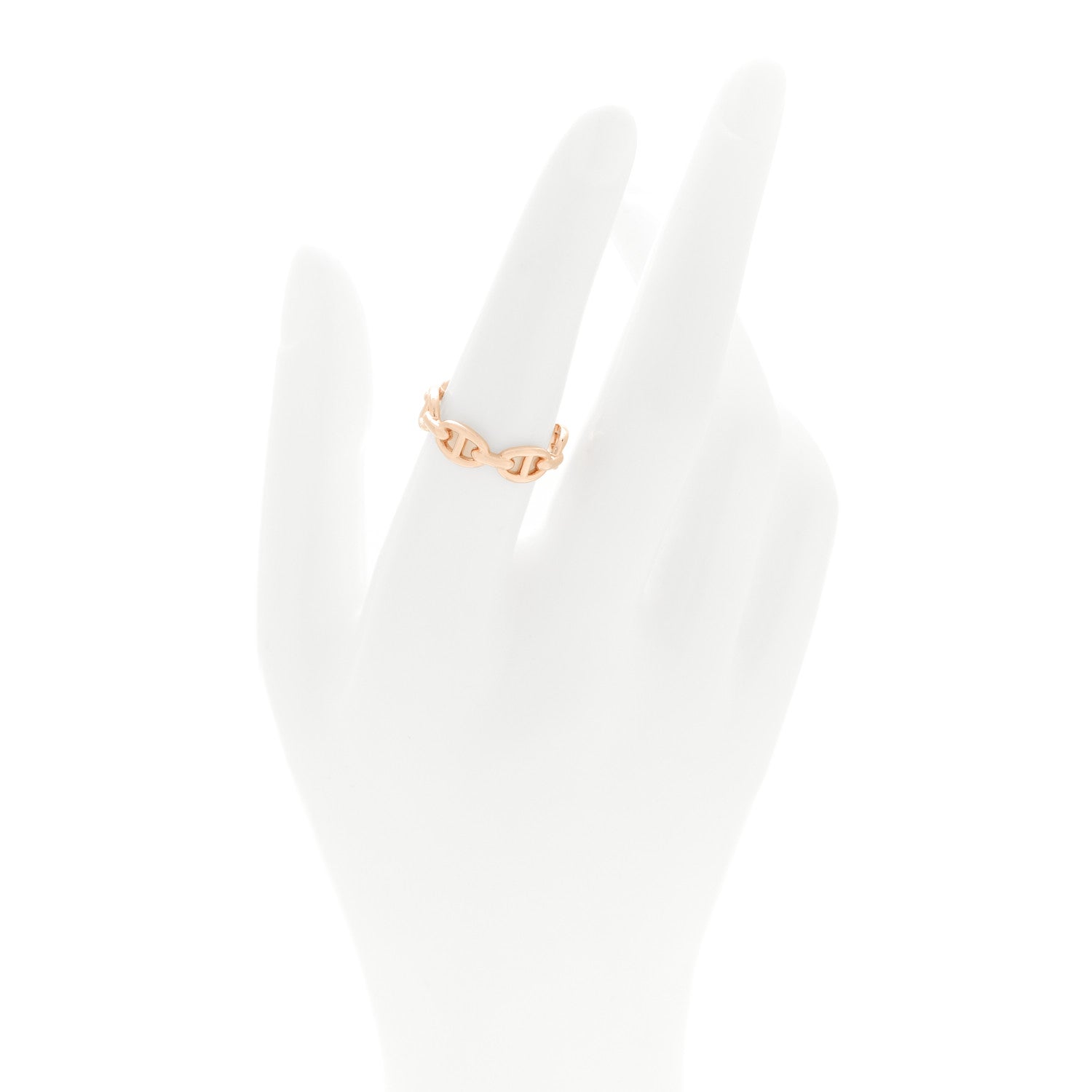 18K Rose Gold PM Chaine d'Ancre Enchainee Ring 54 7