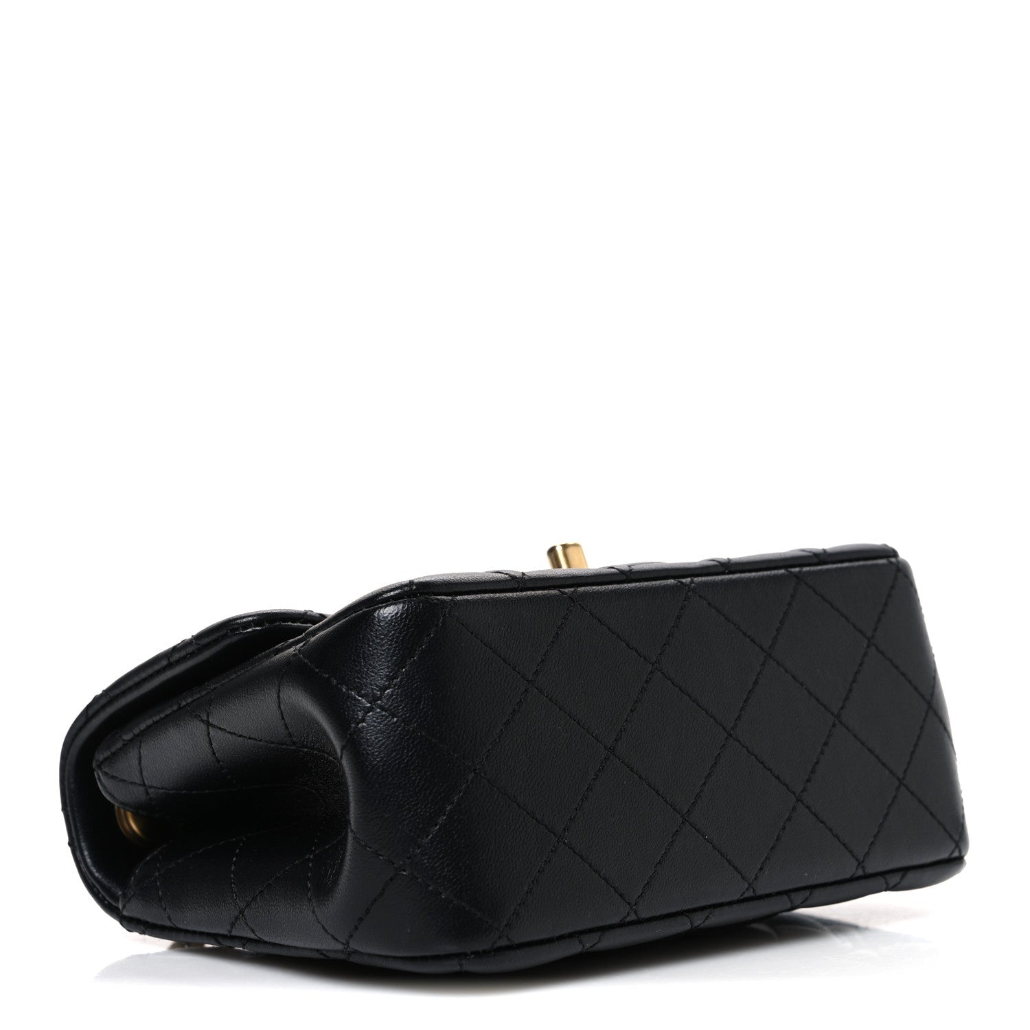 Lambskin Quilted Mini Sweet Camellia Flap Black
