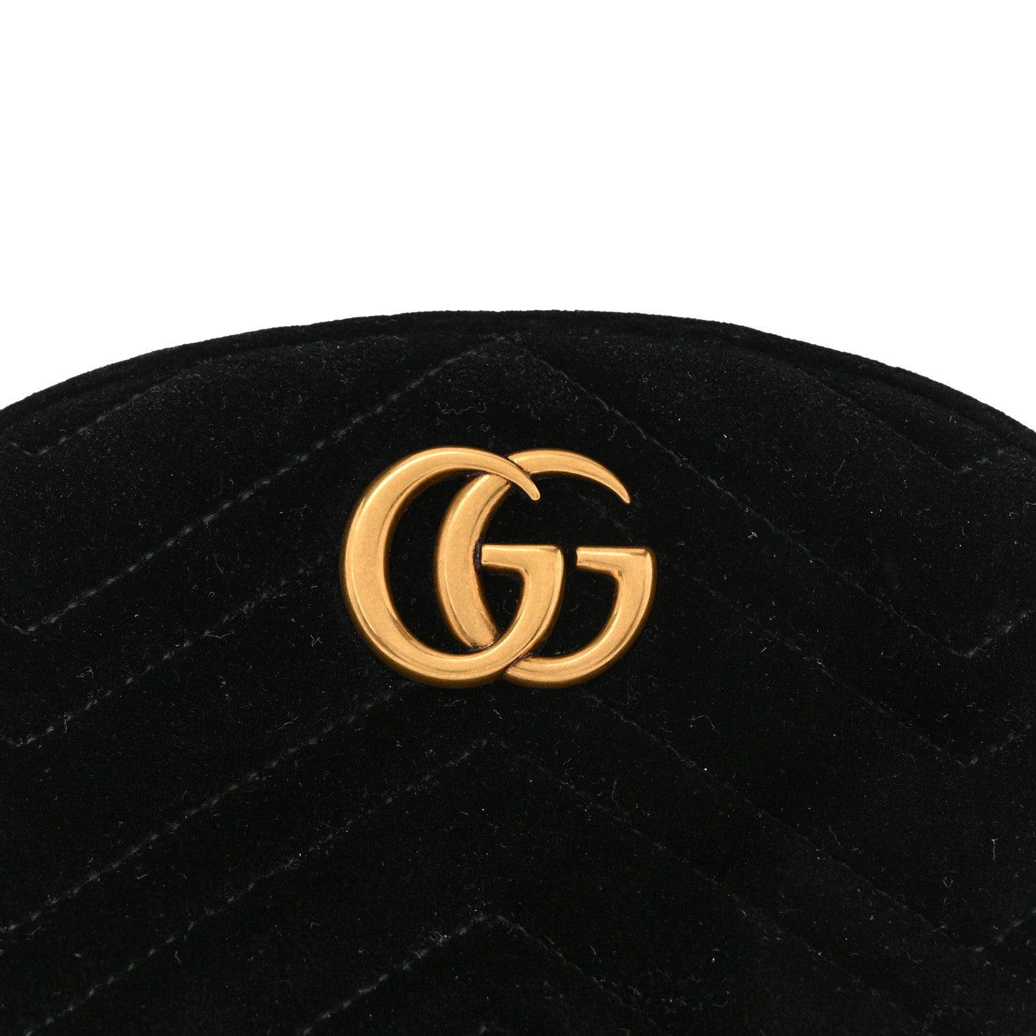 Velvet Matelasse GG Marmont Belt Bag 85 34 Black