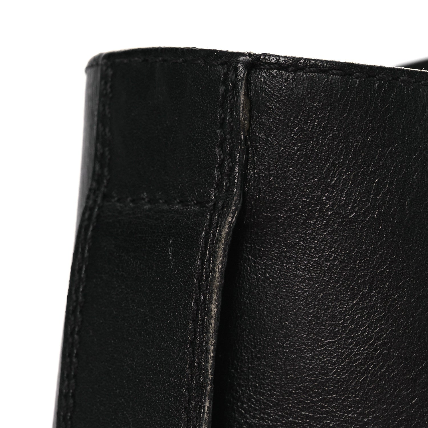 Calfskin Flat Ranger Boots 36.5 Black
