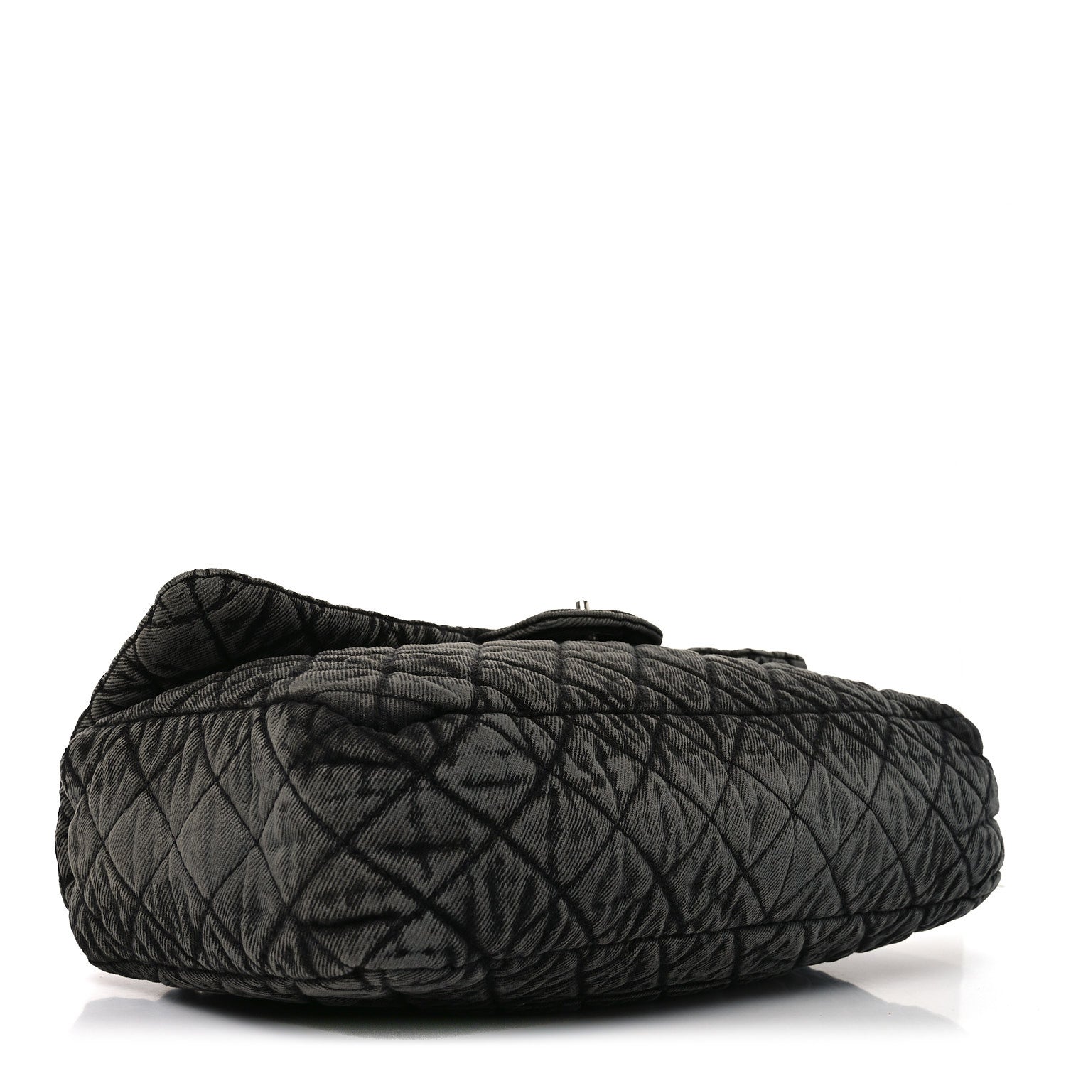 Denim Quilted Denimpression Flap Grey Black