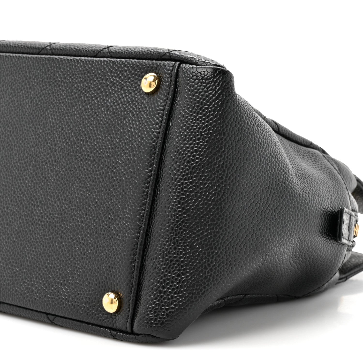 Caviar Quilted Petit Timeless Tote PTT Black