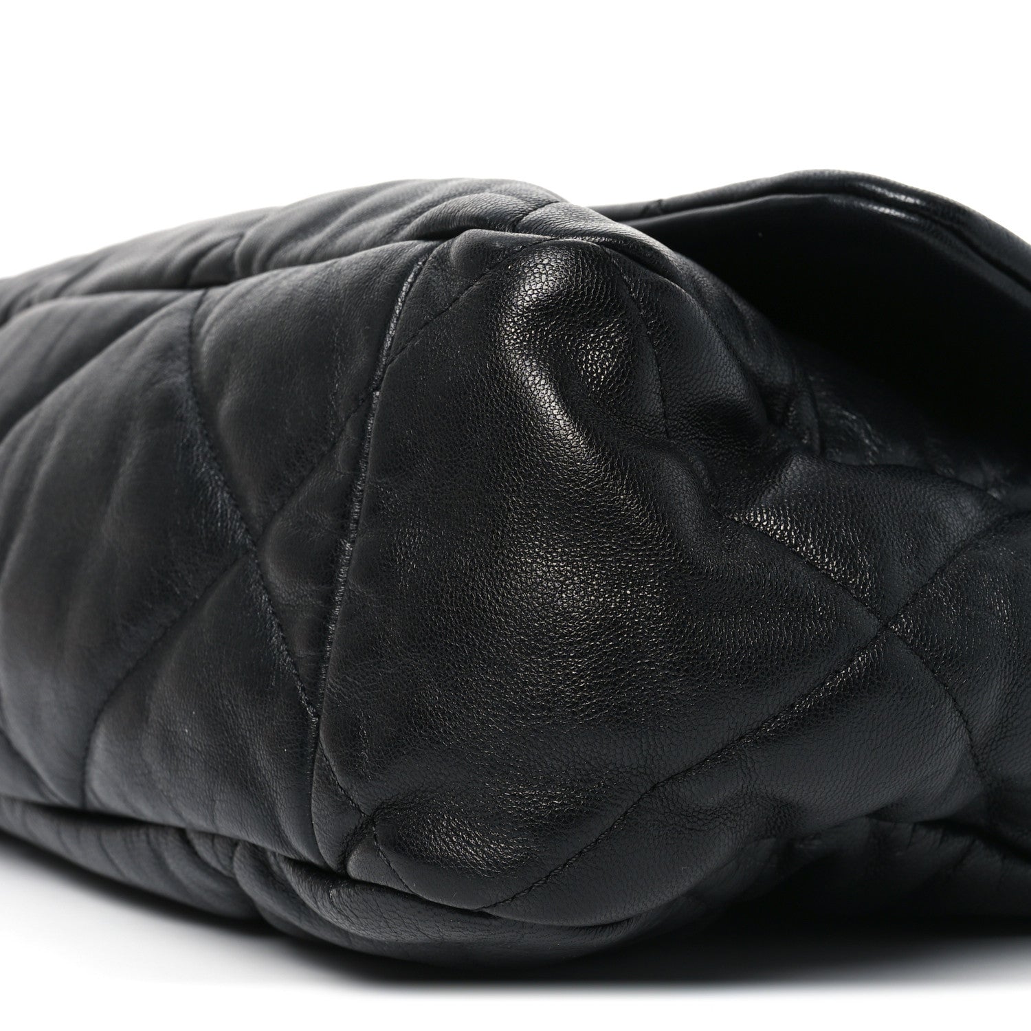 Goatskin Quilted Maxi Chanel 19 Flap Black