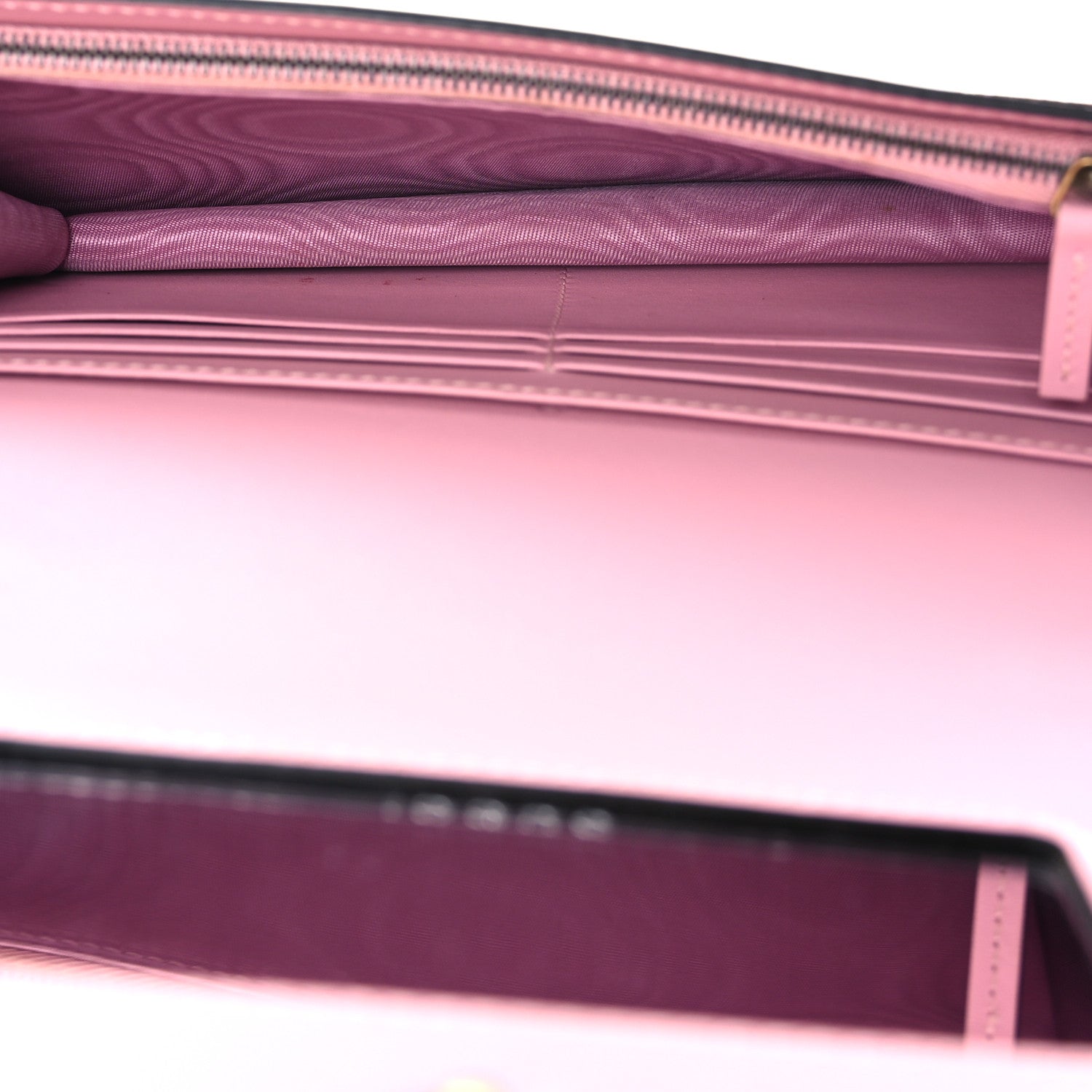 GG Supreme Monogram Strawberry Chain Wallet