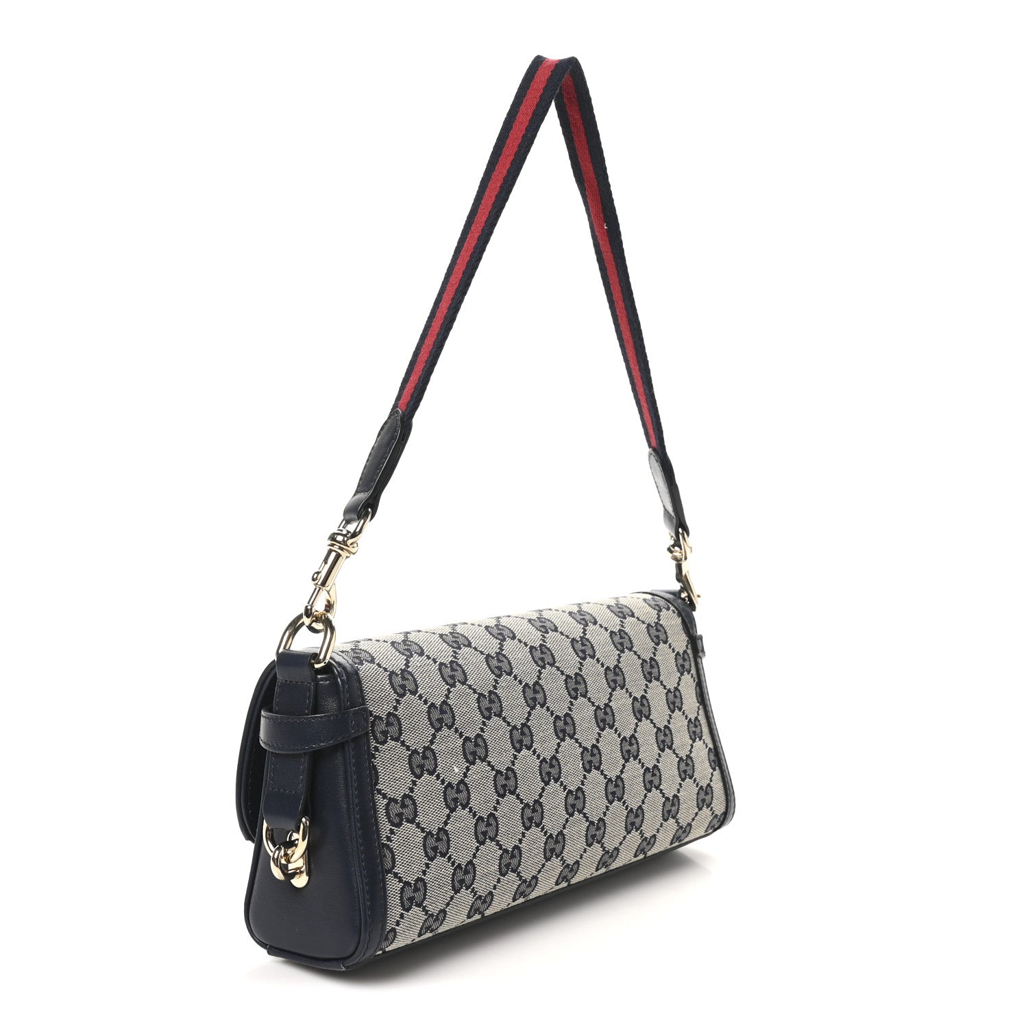 GG Monogram Small Luce Shoulder Bag Beige Blue