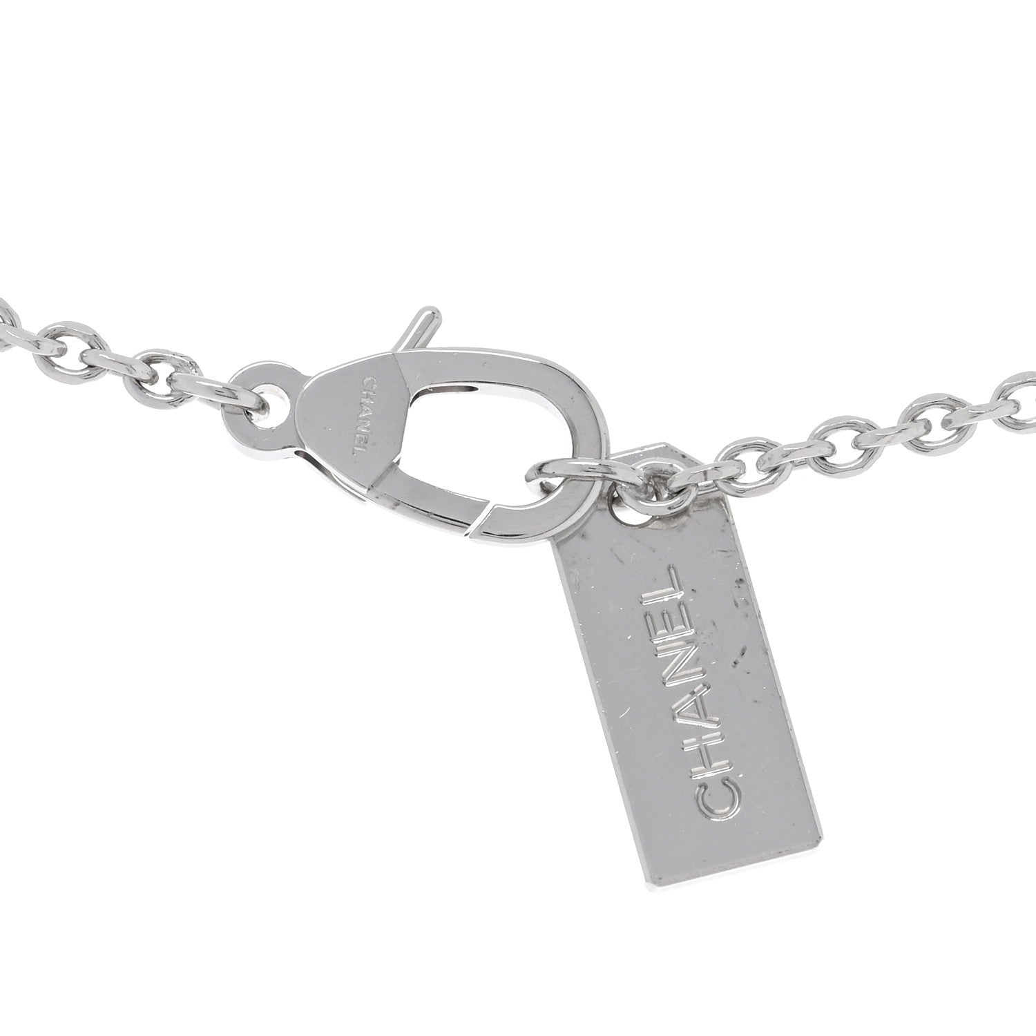 18K White Gold Diamond Eternal No 5 Necklace