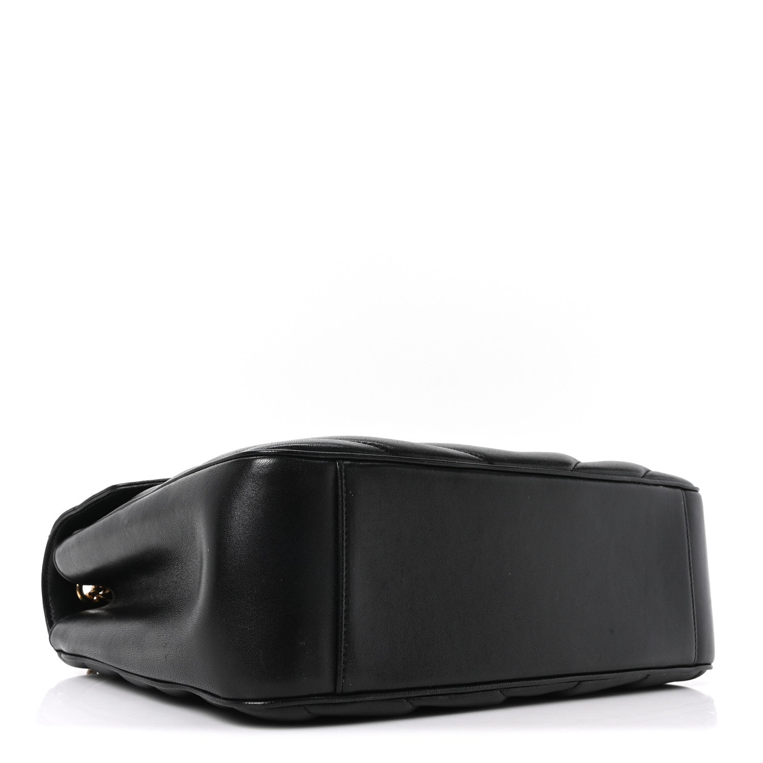 Lambskin Quilted Monogram Large Loulou Black
