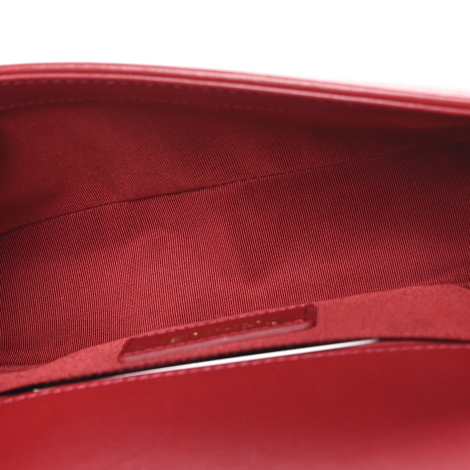 Calfskin Quilted Small Boy Logo Top Handle Flap Red