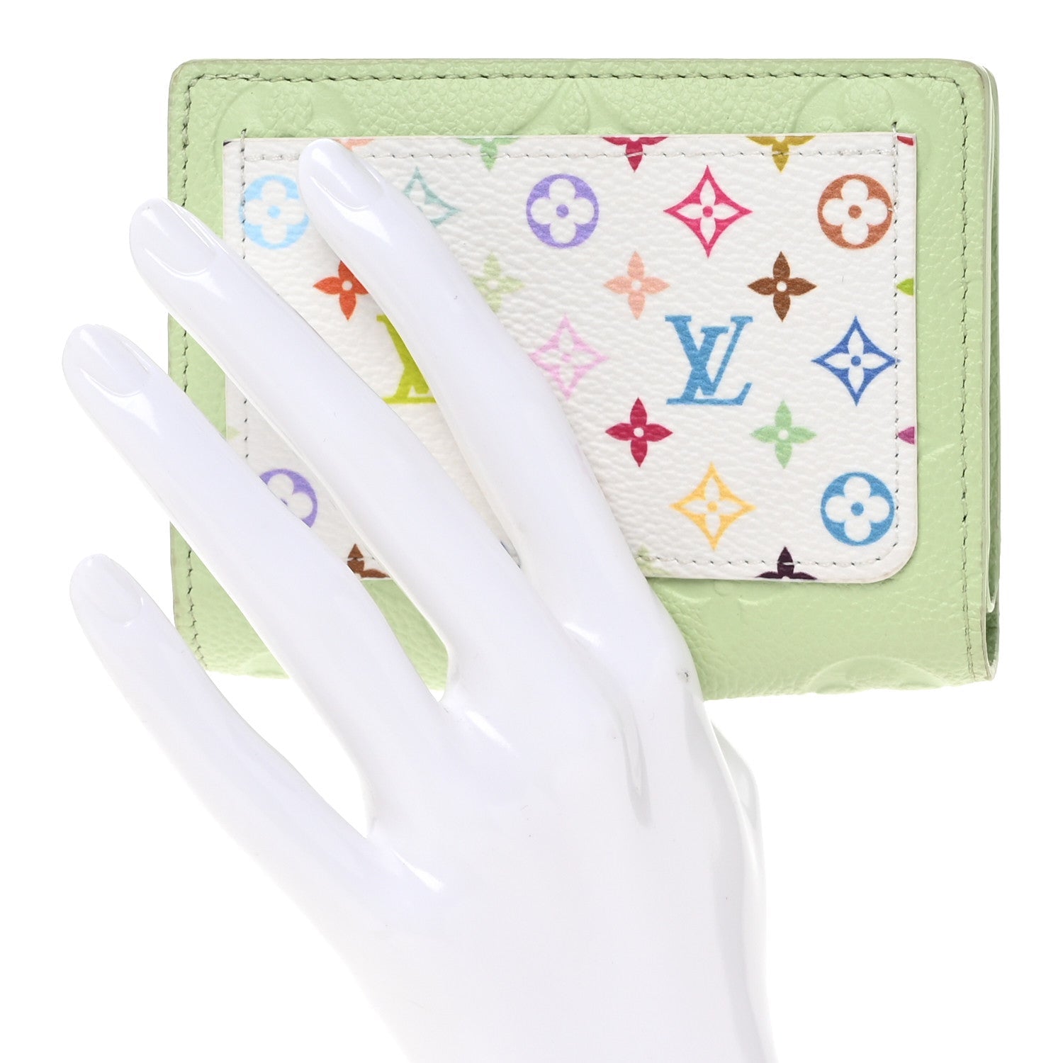 LV x TM Empreinte Monogram Multicolor Clea Wallet Green Tea