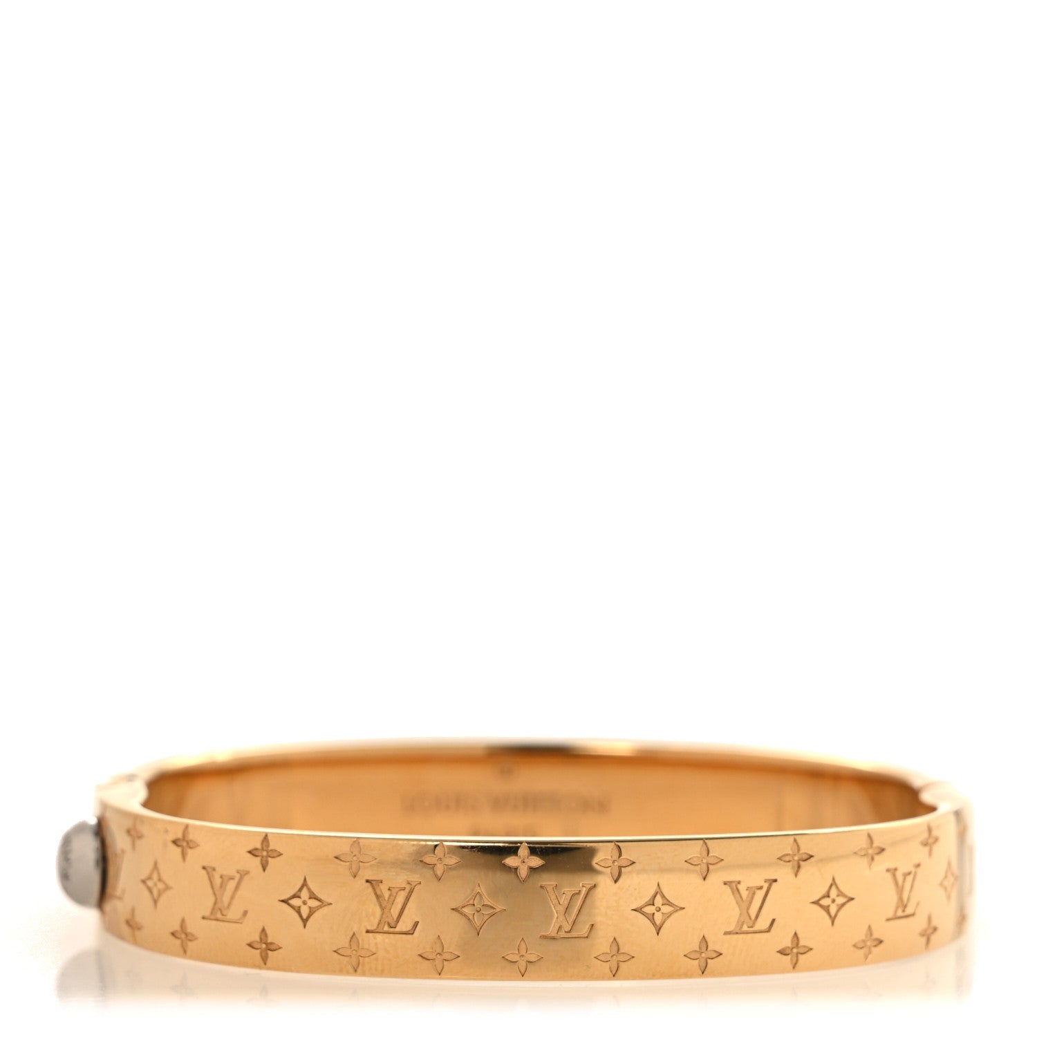 Brass Monogram Nanogram Cuff S Gold