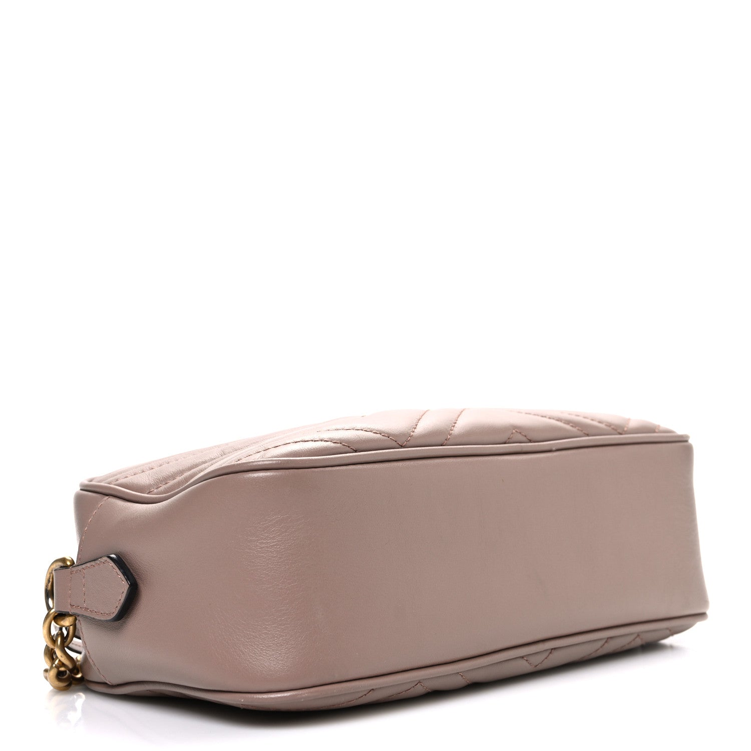 Calfskin Matelasse Small GG Marmont Chain Shoulder Bag Porcelain Rose